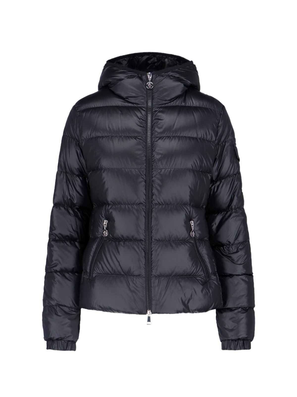 Moncler Padded Down Jacket In Nero