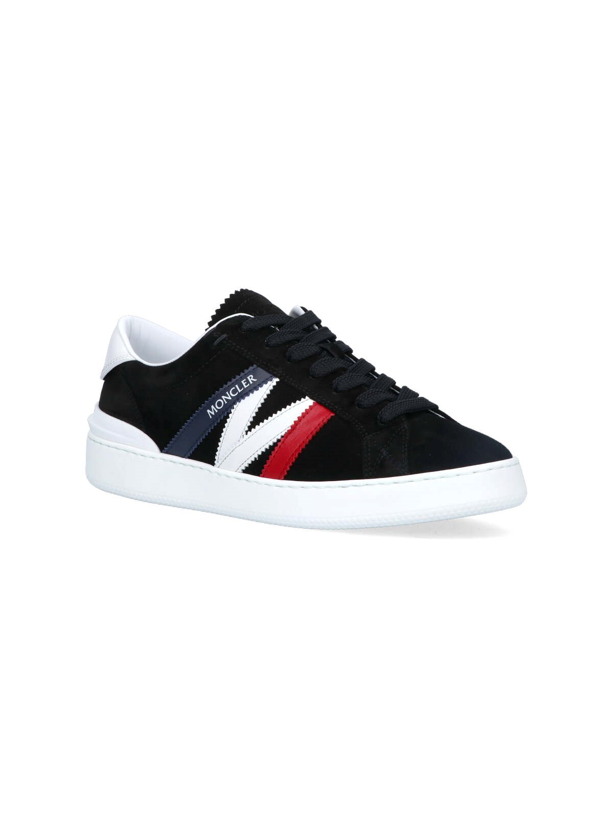 Moncler New Monaco Leather Sneakers In White | ModeSens | Leather sneakers,  Moncler, White sneaker