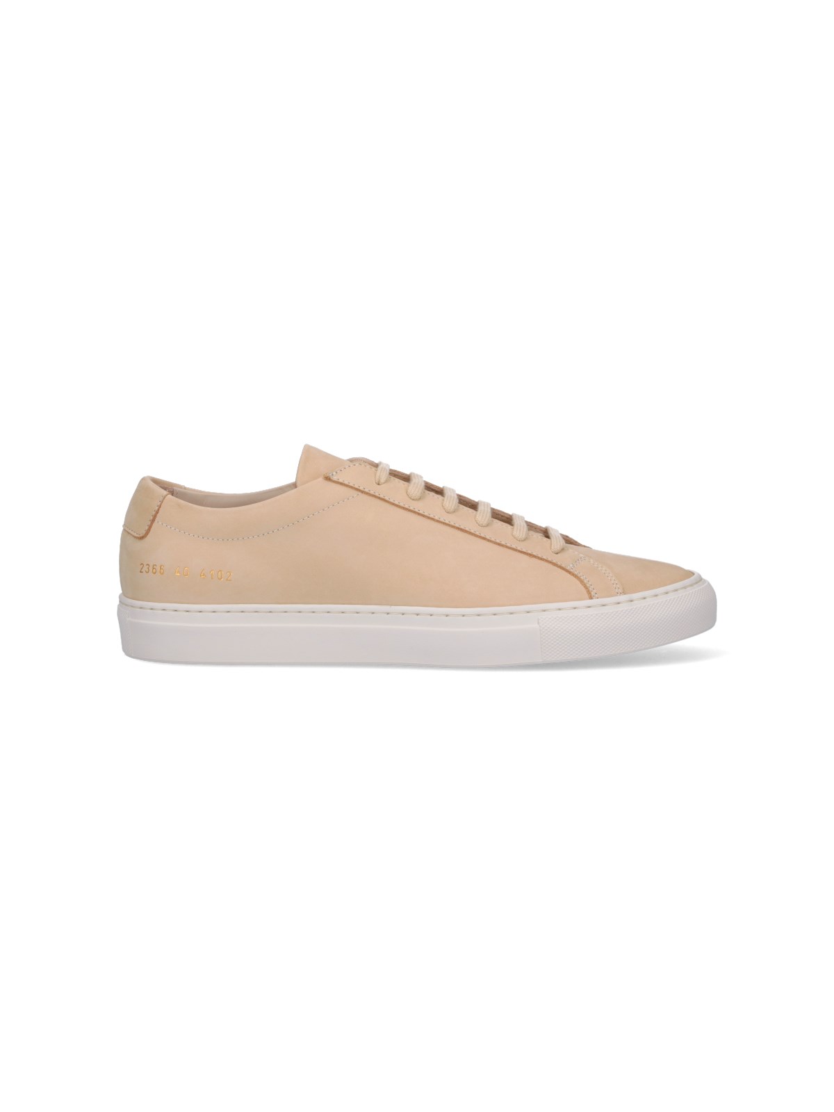 Common Projects Achilles 皮质运动鞋 In Beige