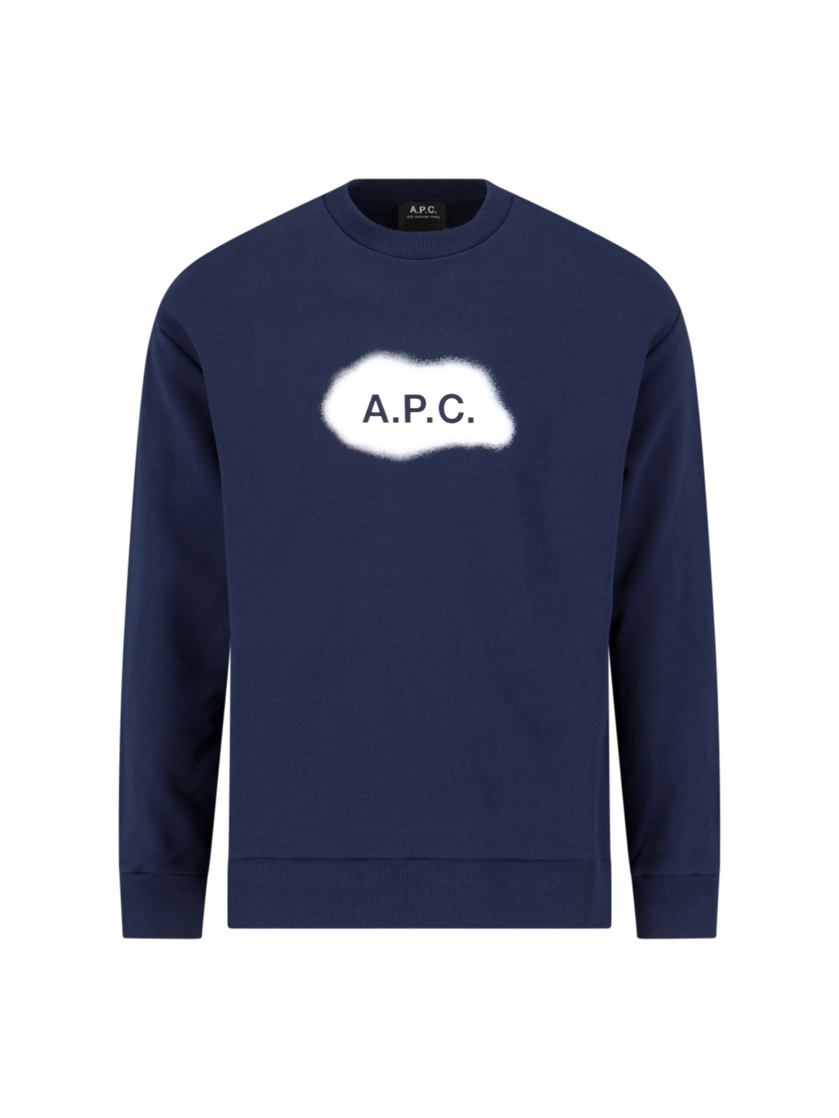 Shop Apc "alastor" Crewneck Sweatshirt In Blue
