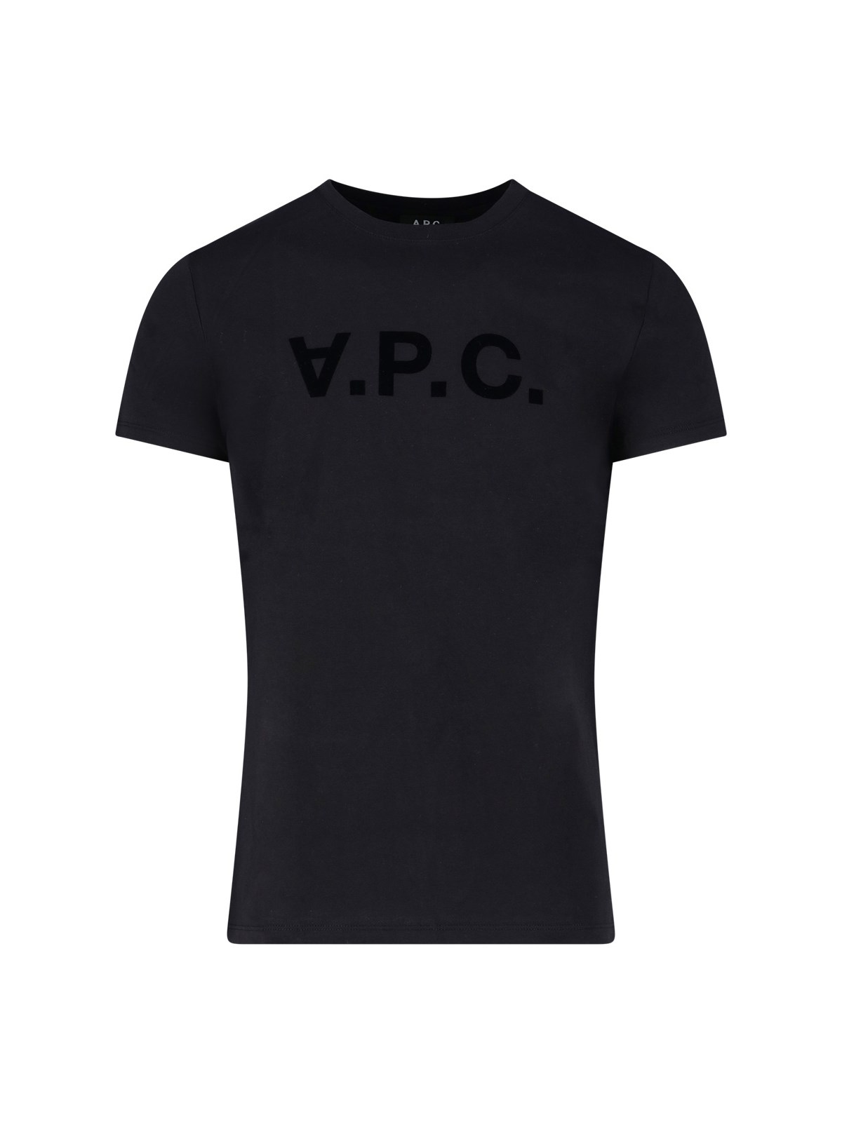 Shop Apc Logo T-shirt In Black  