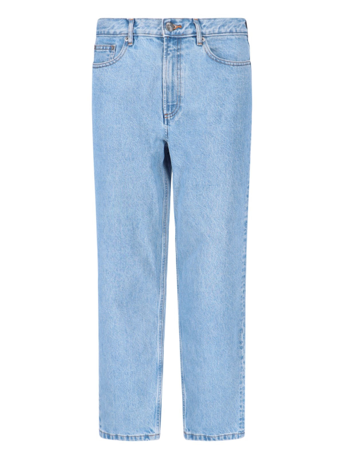 Apc Straight Jeans In Light Blue