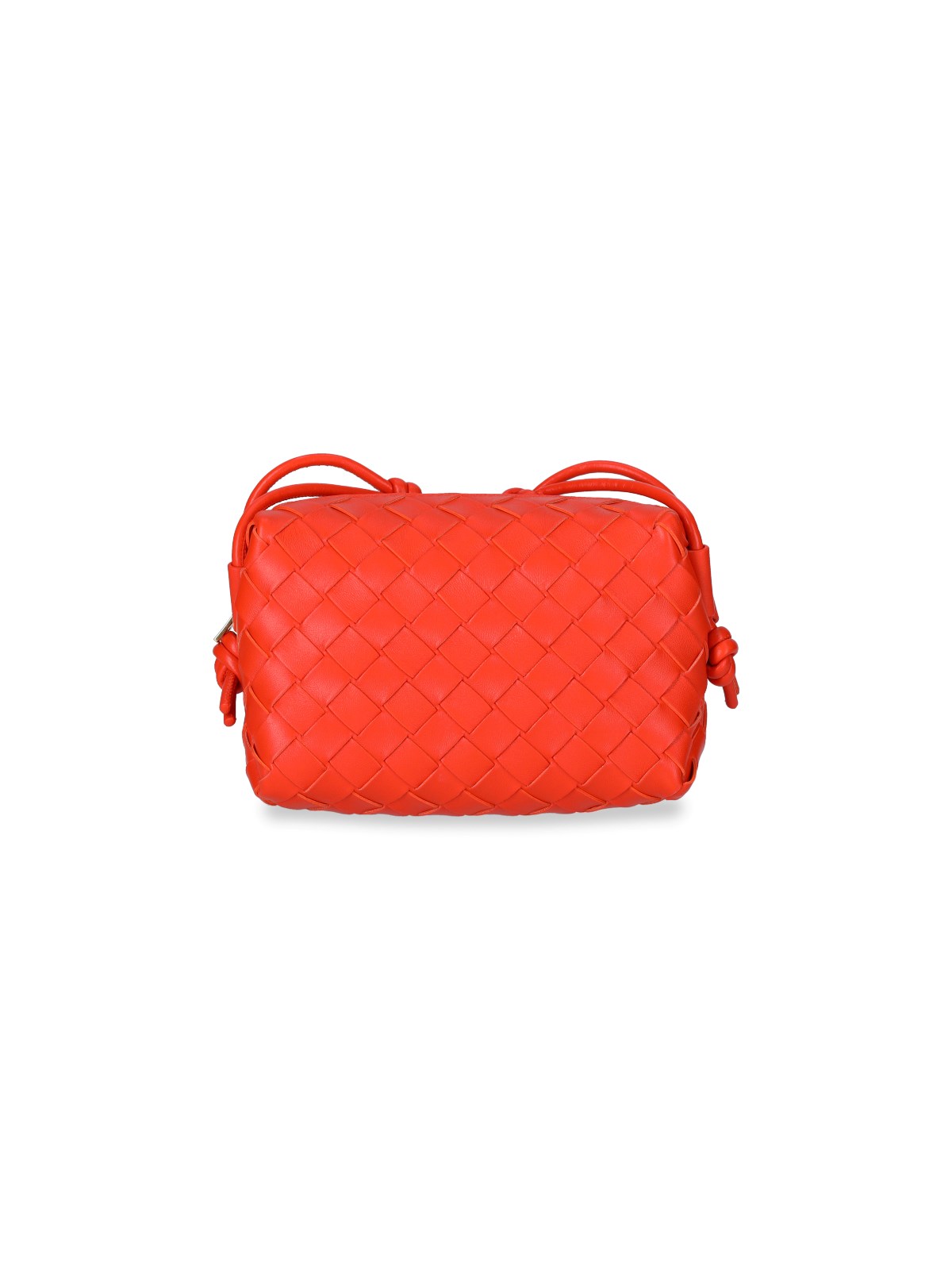 Bottega Veneta "intrecciato" Mini Bag In Rosso