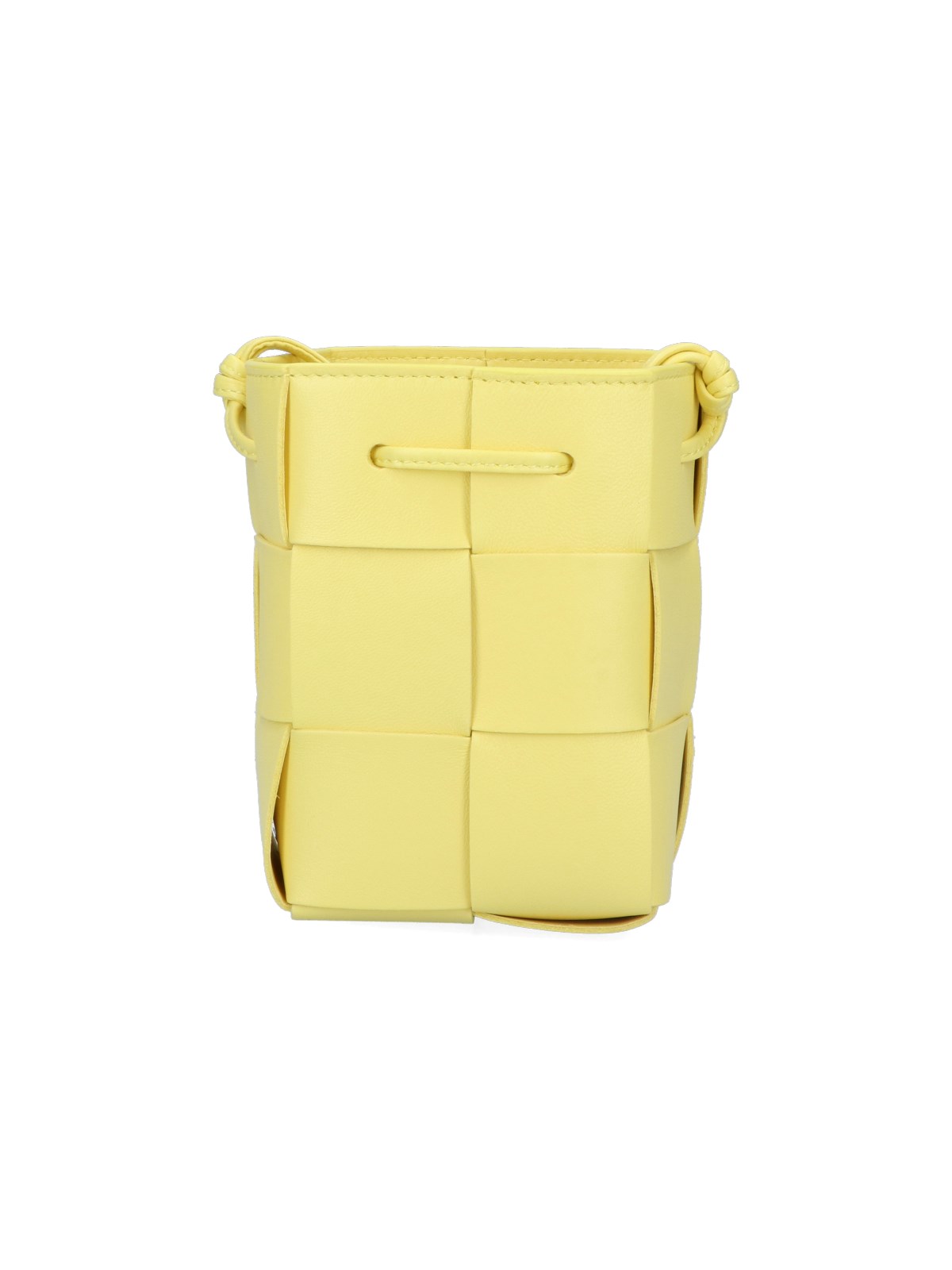 Bottega Veneta Small Cassette Bucket Bag in Yellow