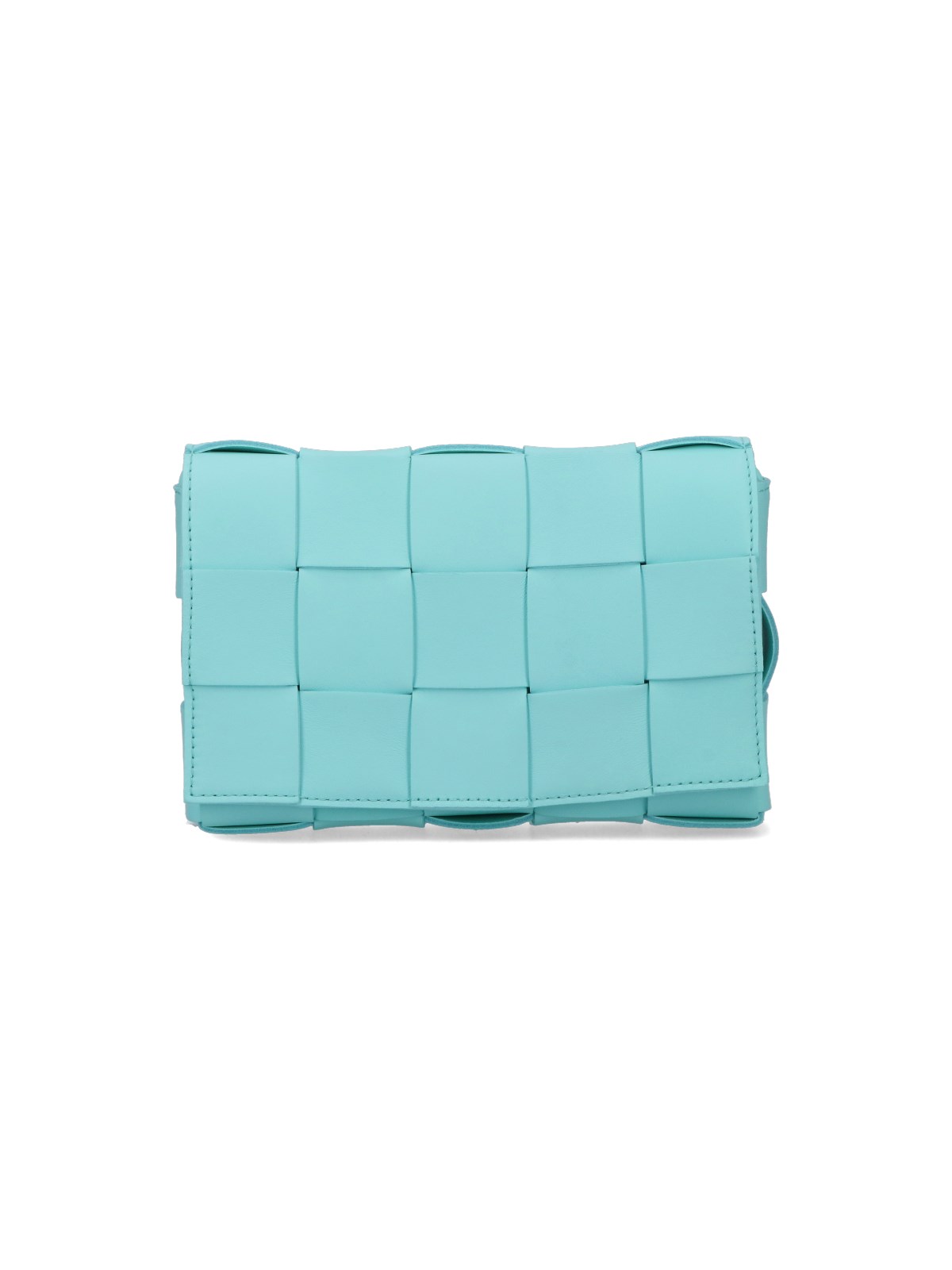 Bottega Veneta "cassette" Small Bag In Light Blue