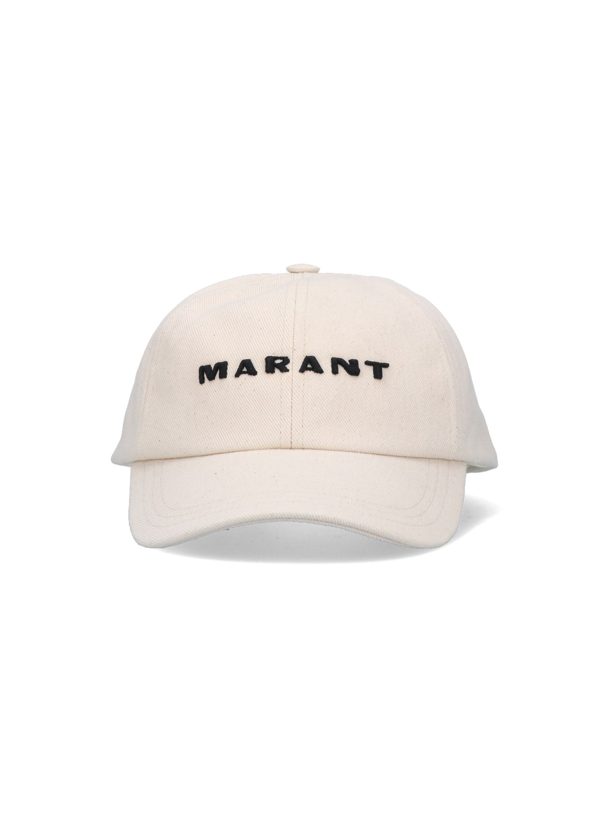 Isabel Marant Logo Embroidered Baseball Cap In Cream