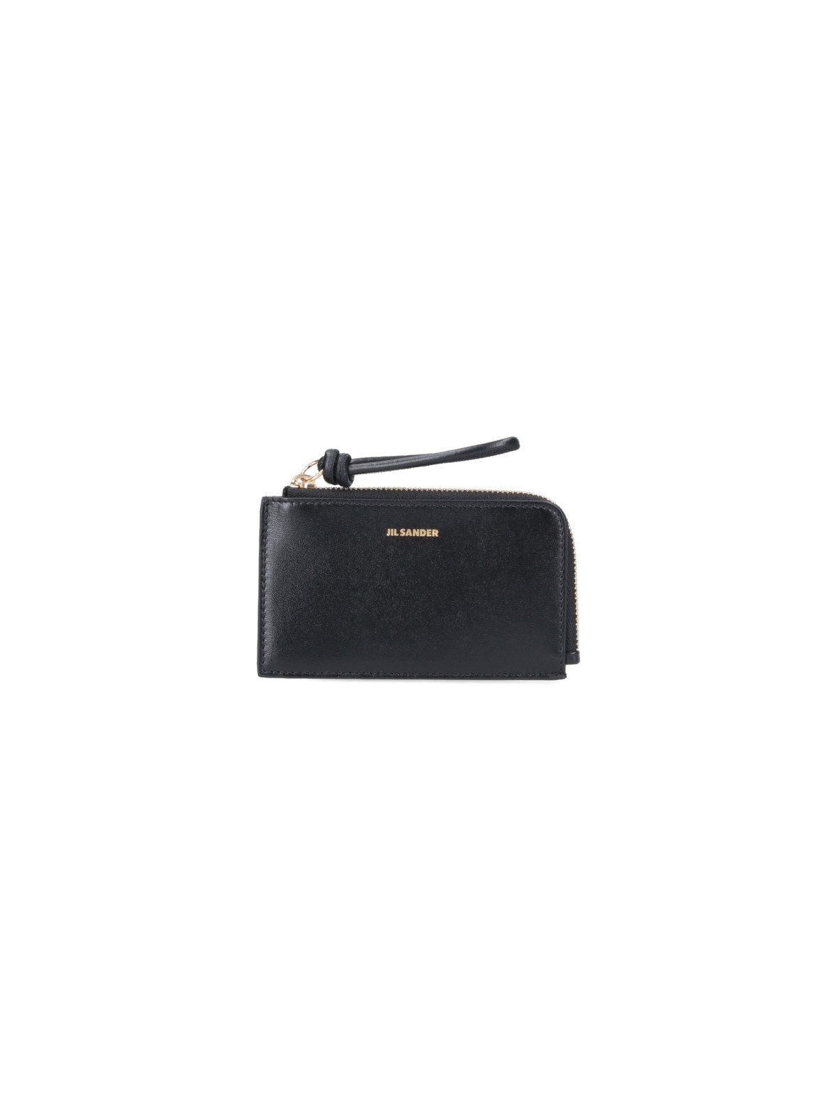 Jil Sander Black Zip Coin Pouch