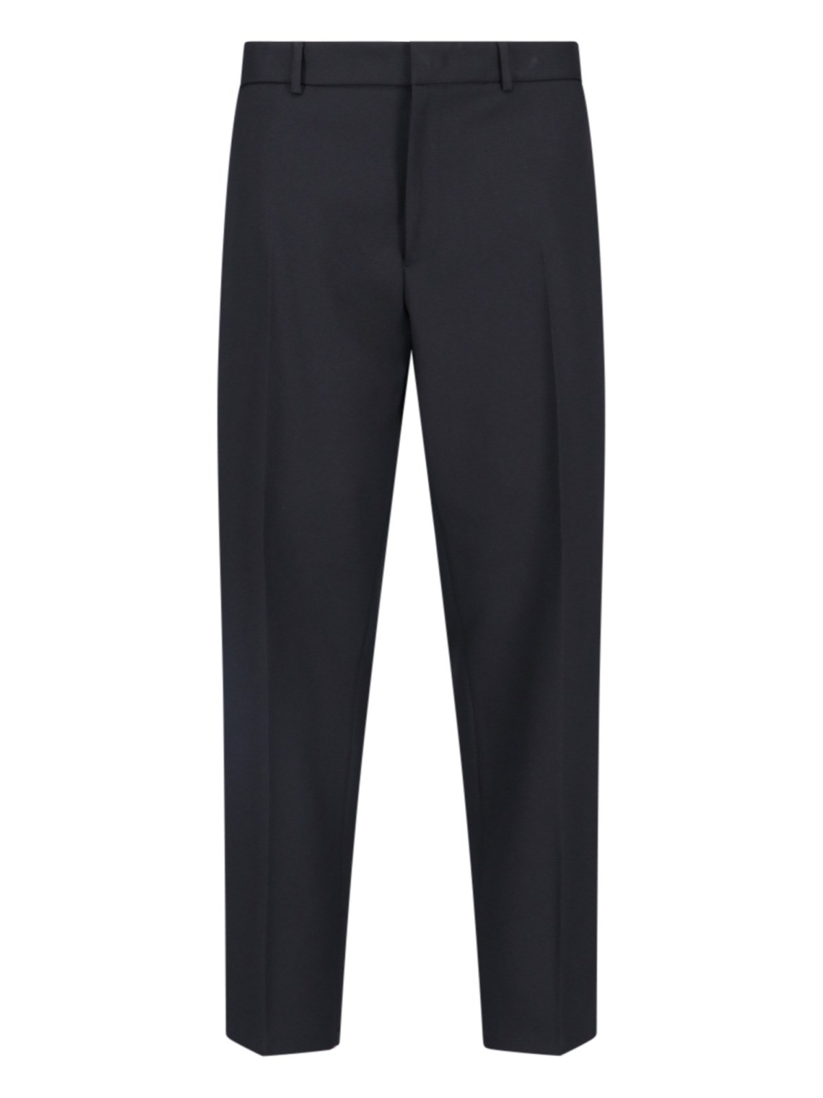 Jil Sander Elasticated Waistband Tapered Trousers In Black