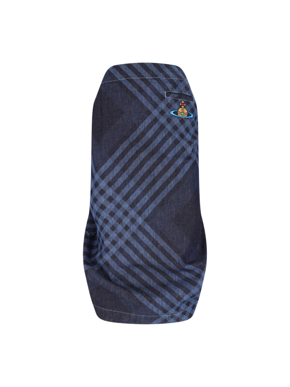 Vivienne Westwood Pleat Skirt In Blue