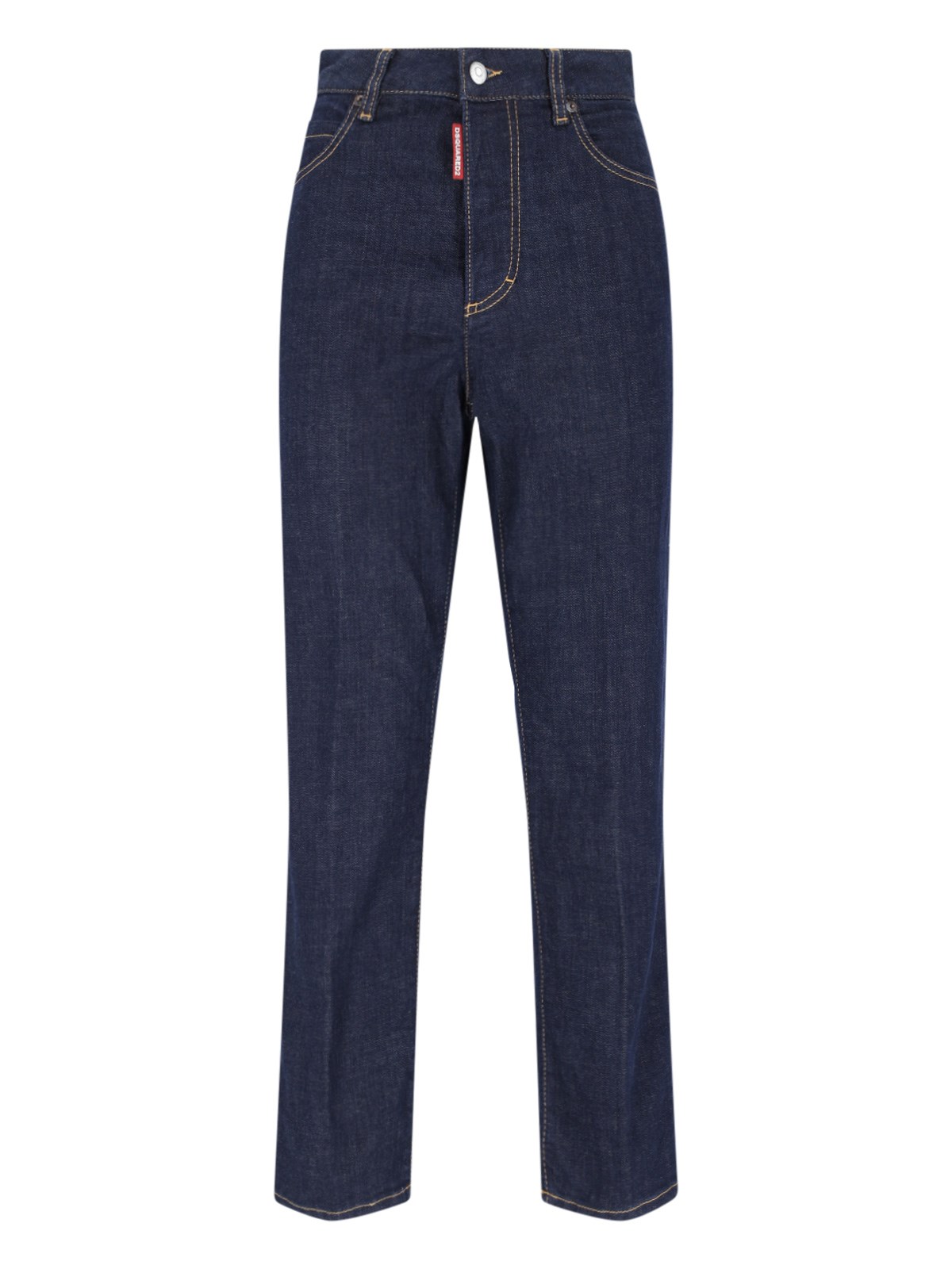 Shop Dsquared2 Straight Jeans In Blue