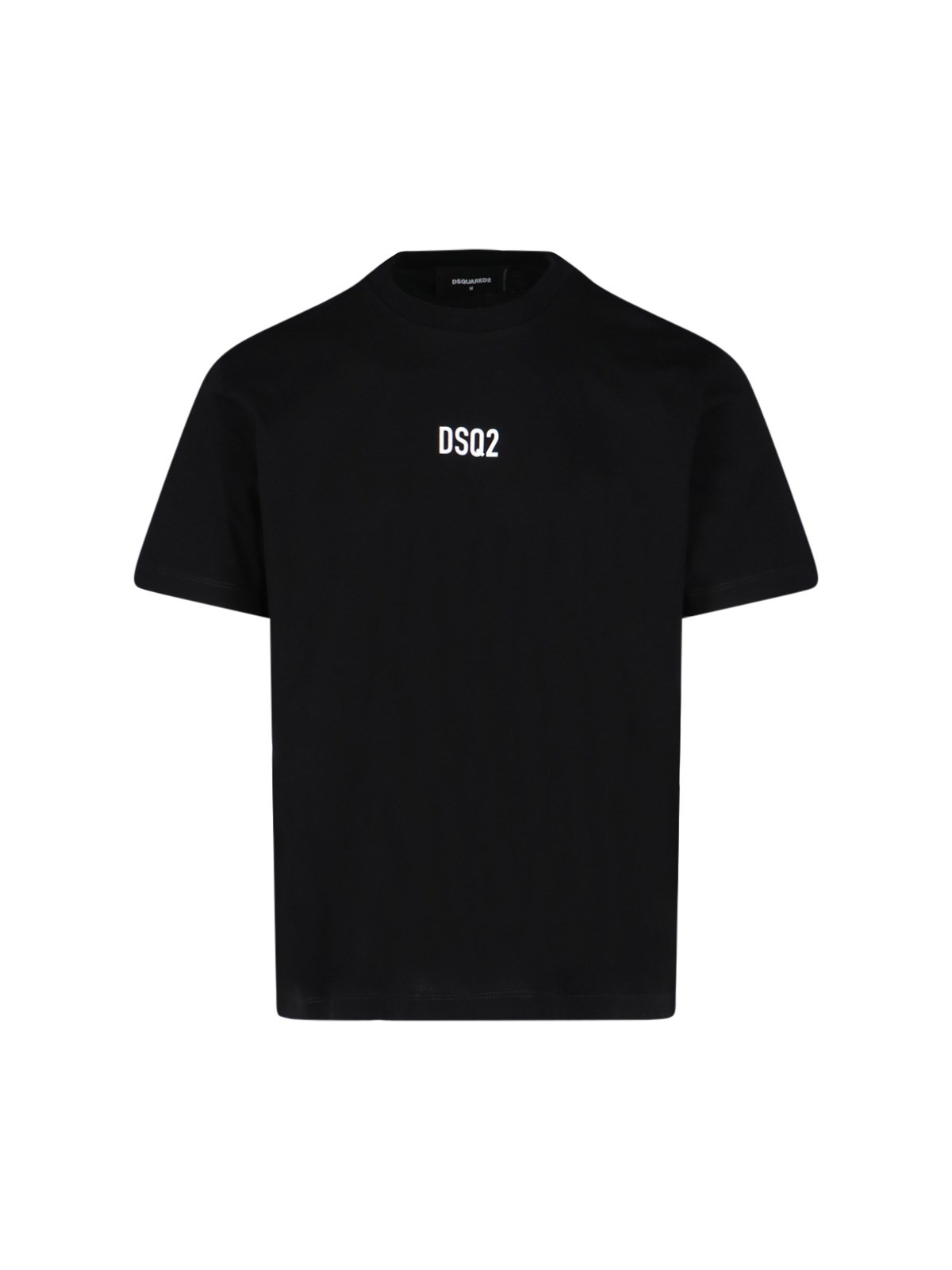 Dsquared2 Logo Printed Crewneck T-shirt In Black