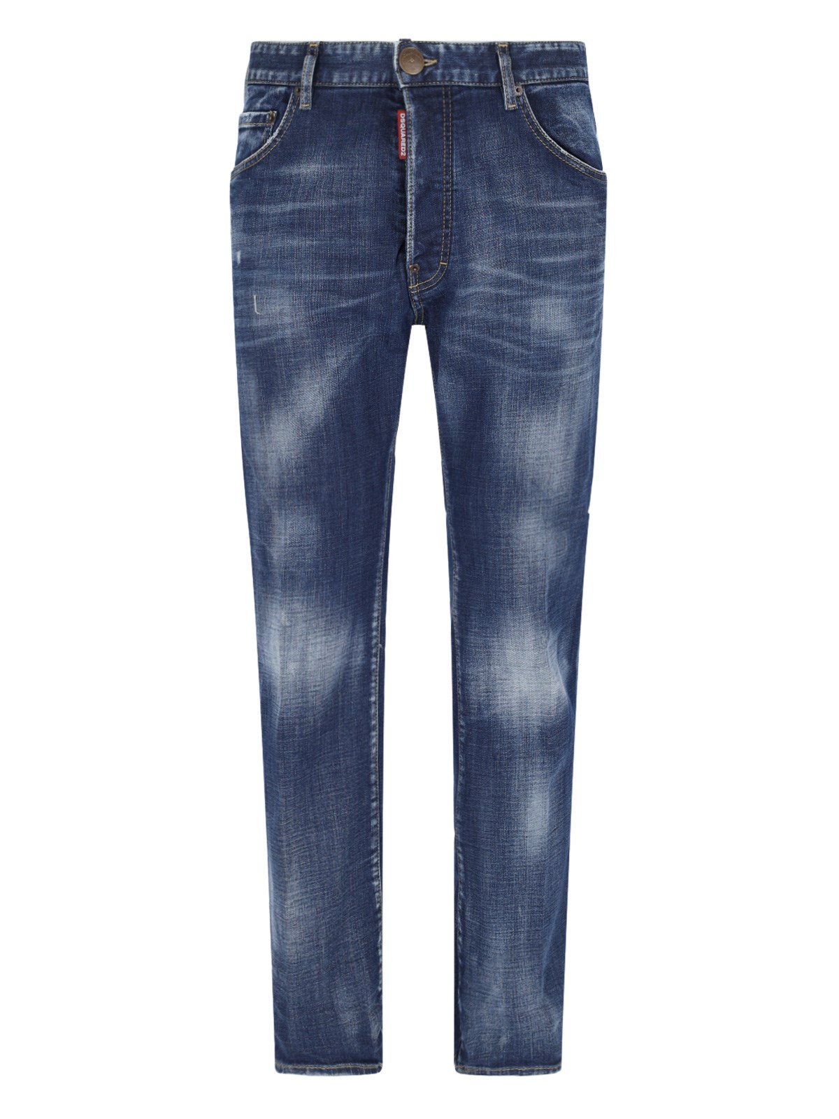 Shop Dsquared2 Straight Jeans In Blue