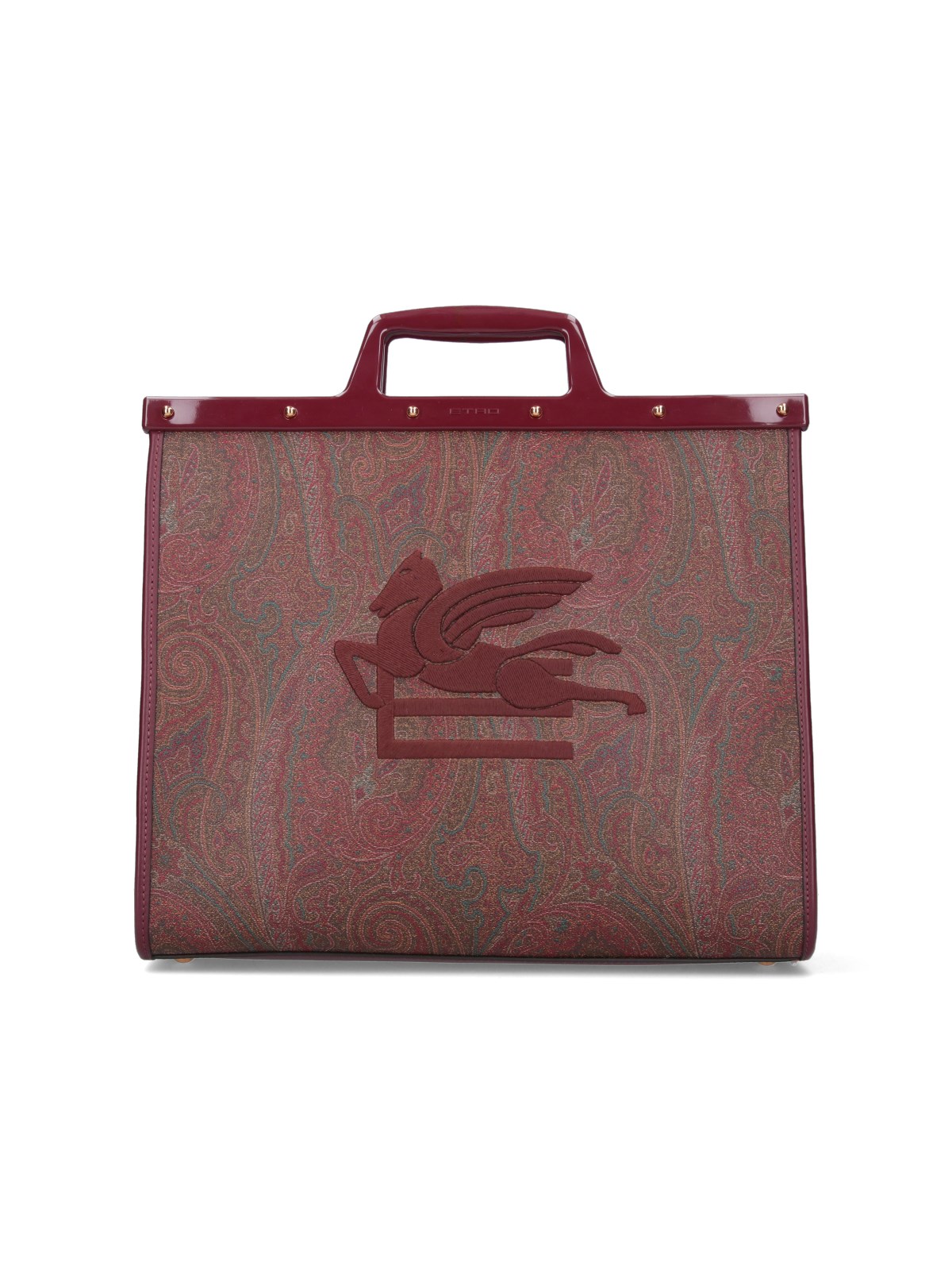 Etro Medium Bag "shopping Love Trotter" In Red