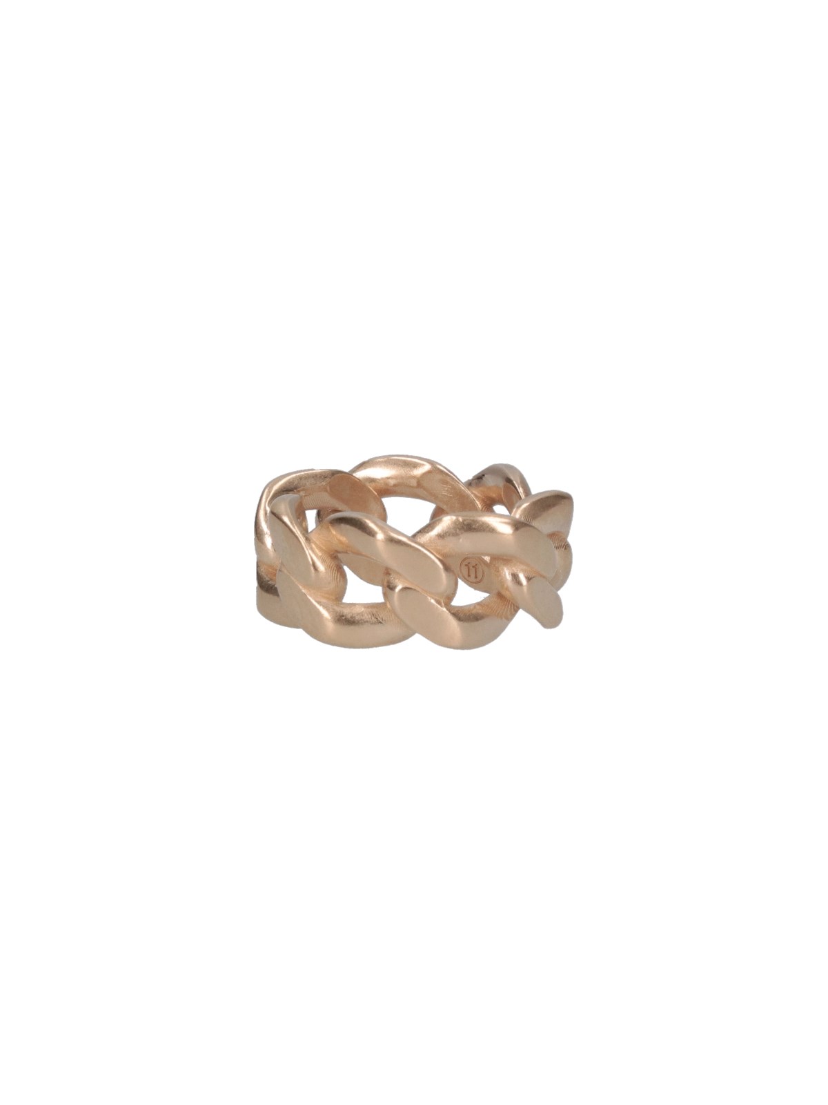 Shop Maison Margiela Chain Ring In Gold
