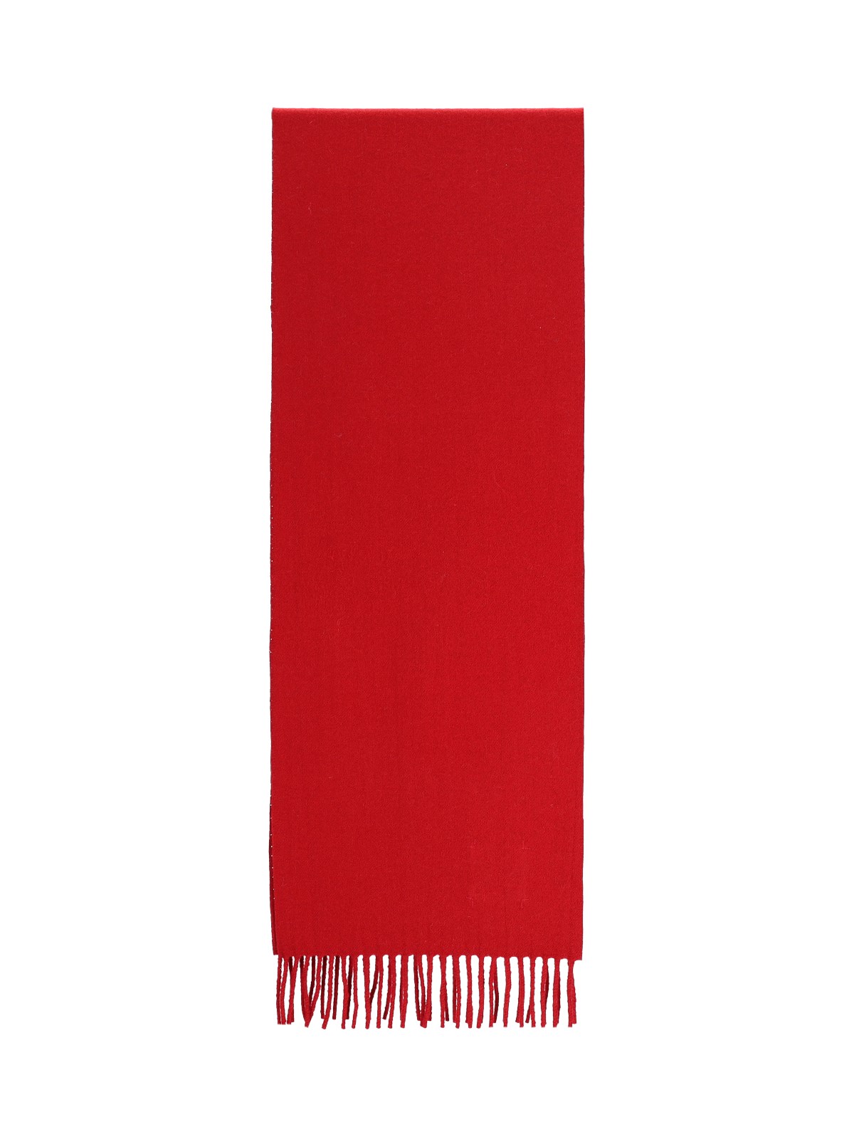 Destin Fringed Scarf In Rosso