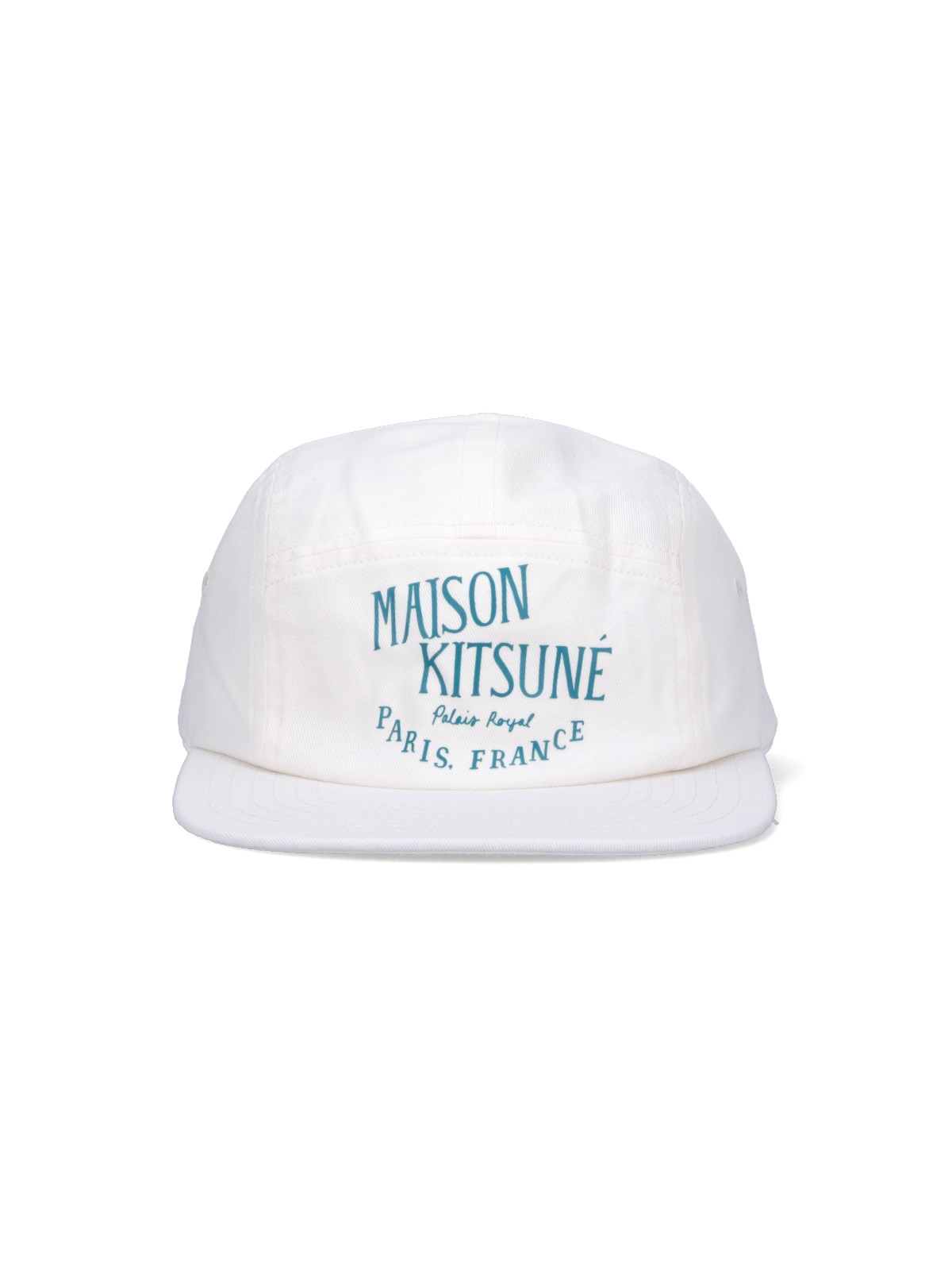 Shop Maison Kitsuné 'palais Royal 5p Cap' Baseball Cap In White