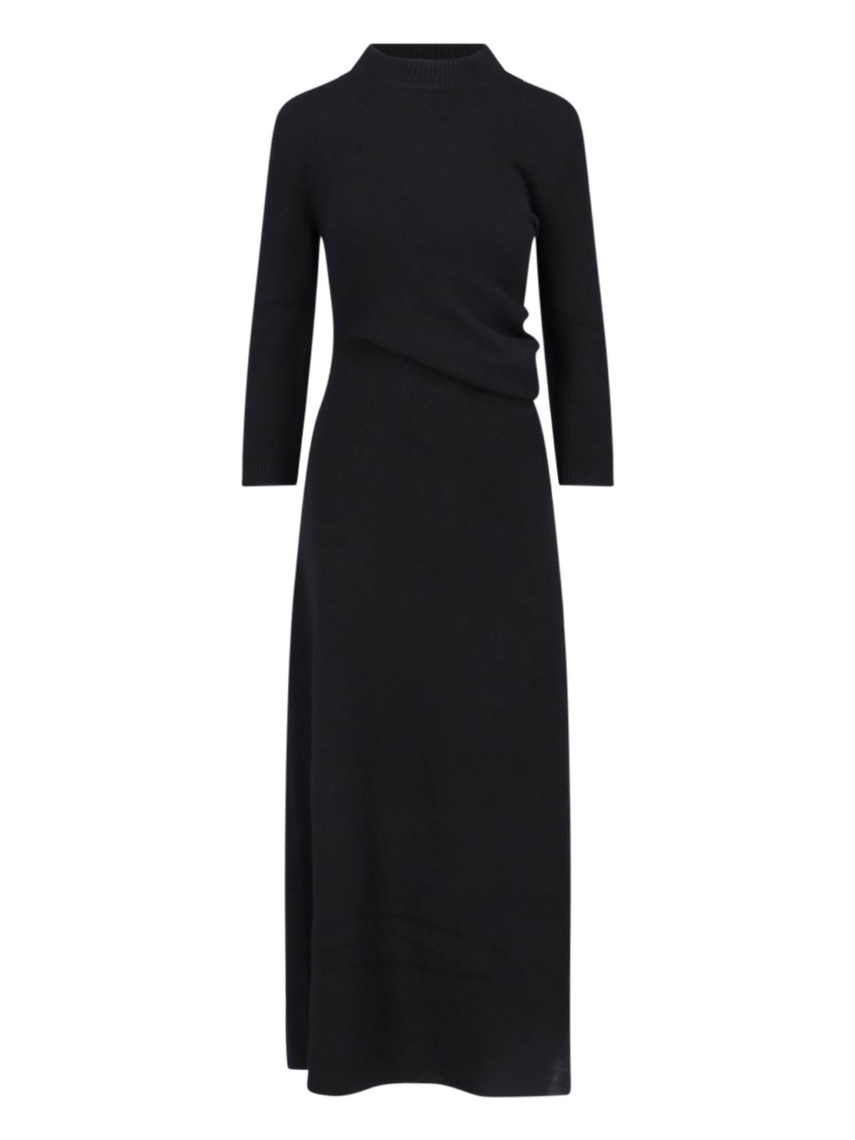 Shop Loro Piana Knitted Dress "queenstown" In Black  