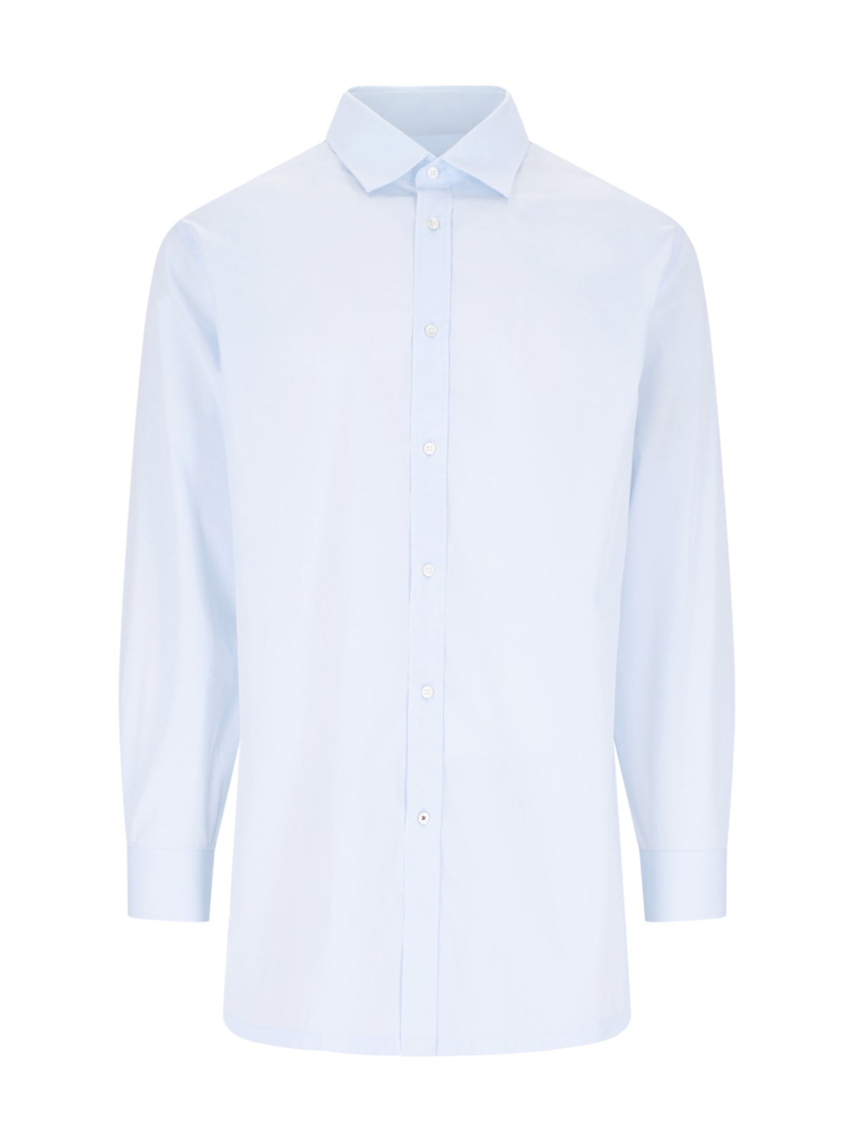 Shop Loro Piana Cotton Shirt In Light Blue