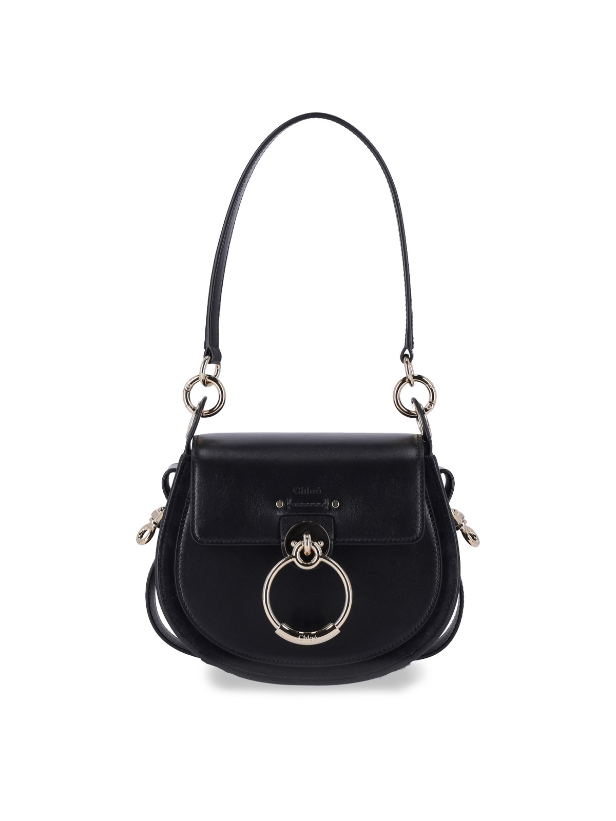 Shop Chloé Small Bag 'tess' In Black  