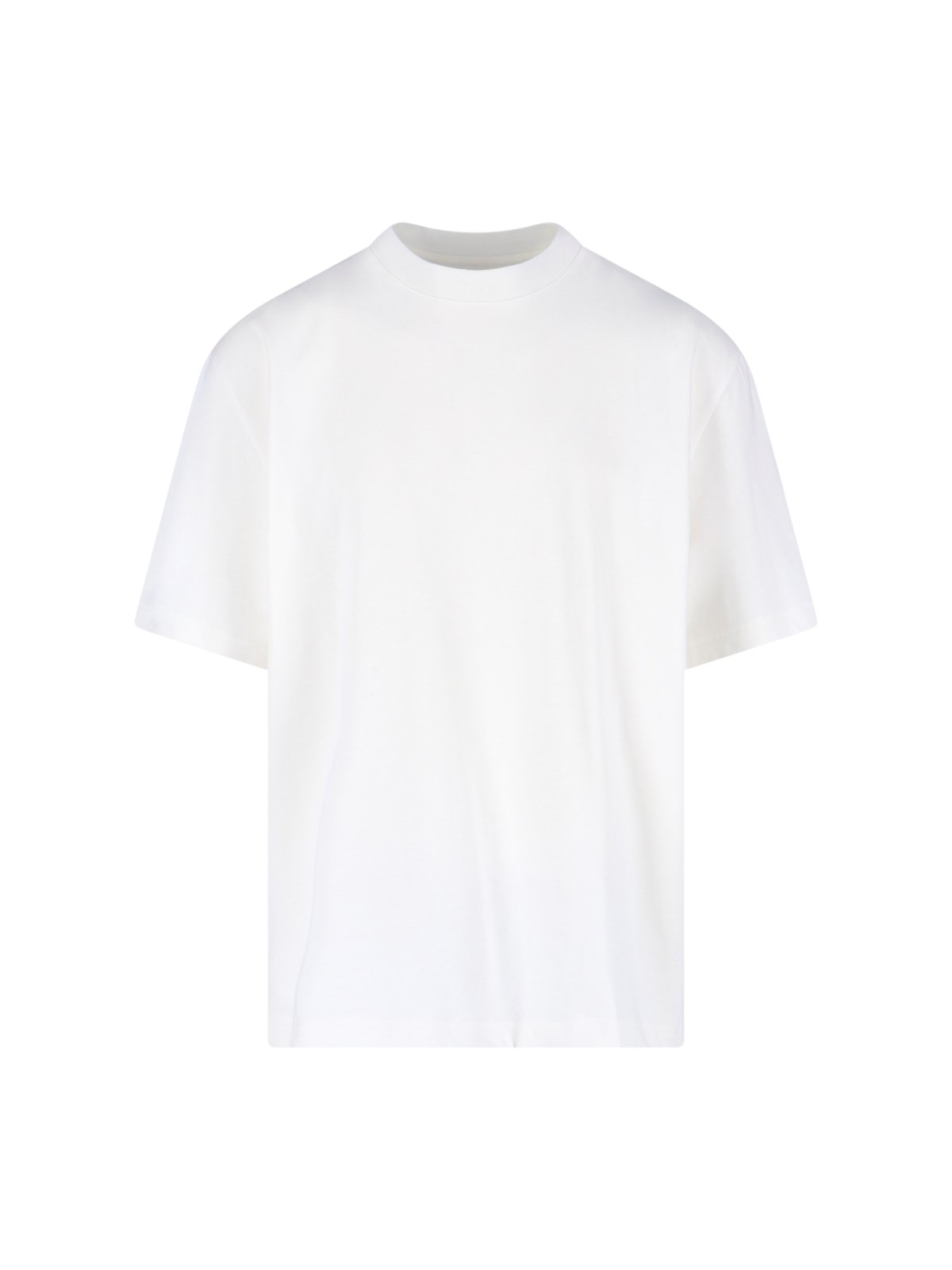 Studio Nicholson Jersey - Branded Easy Fit Ss T-shirt White Relaxed Fit T-shirt - Piu In White