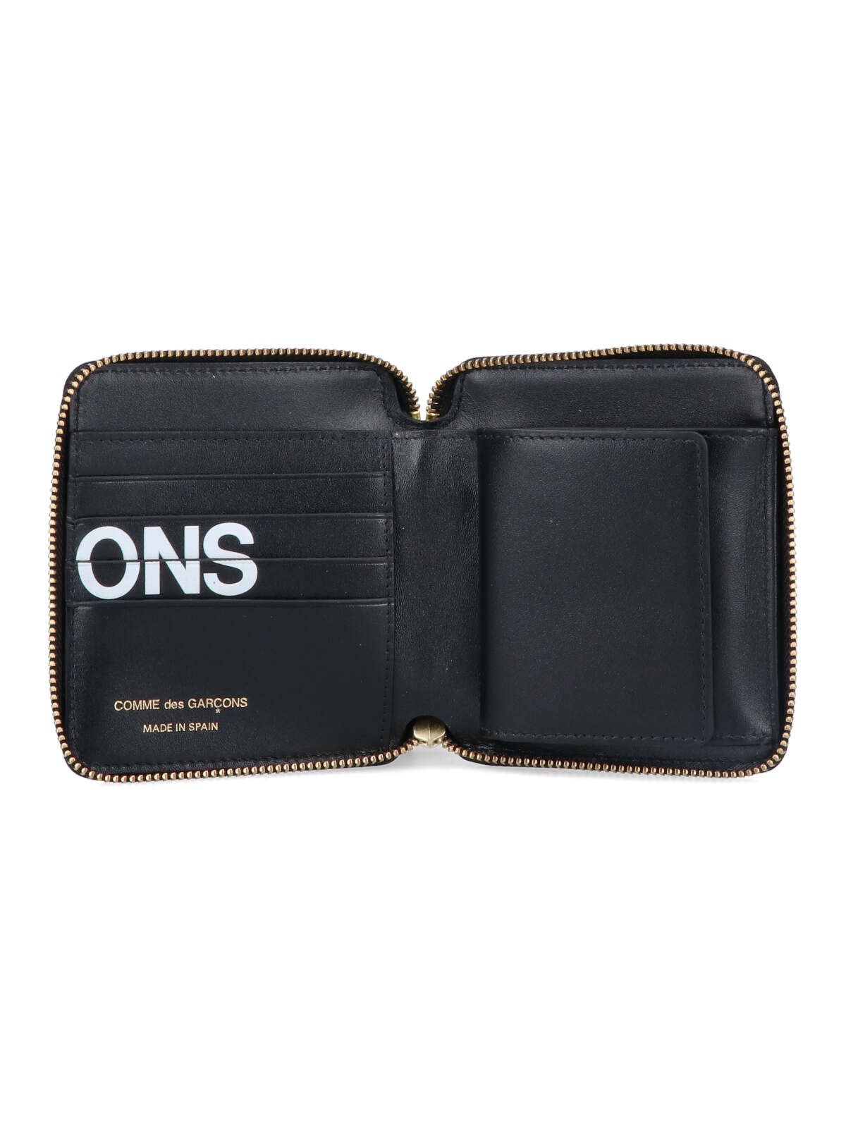 Comme des garcons wallet 'huge logo' zipped wallet available on