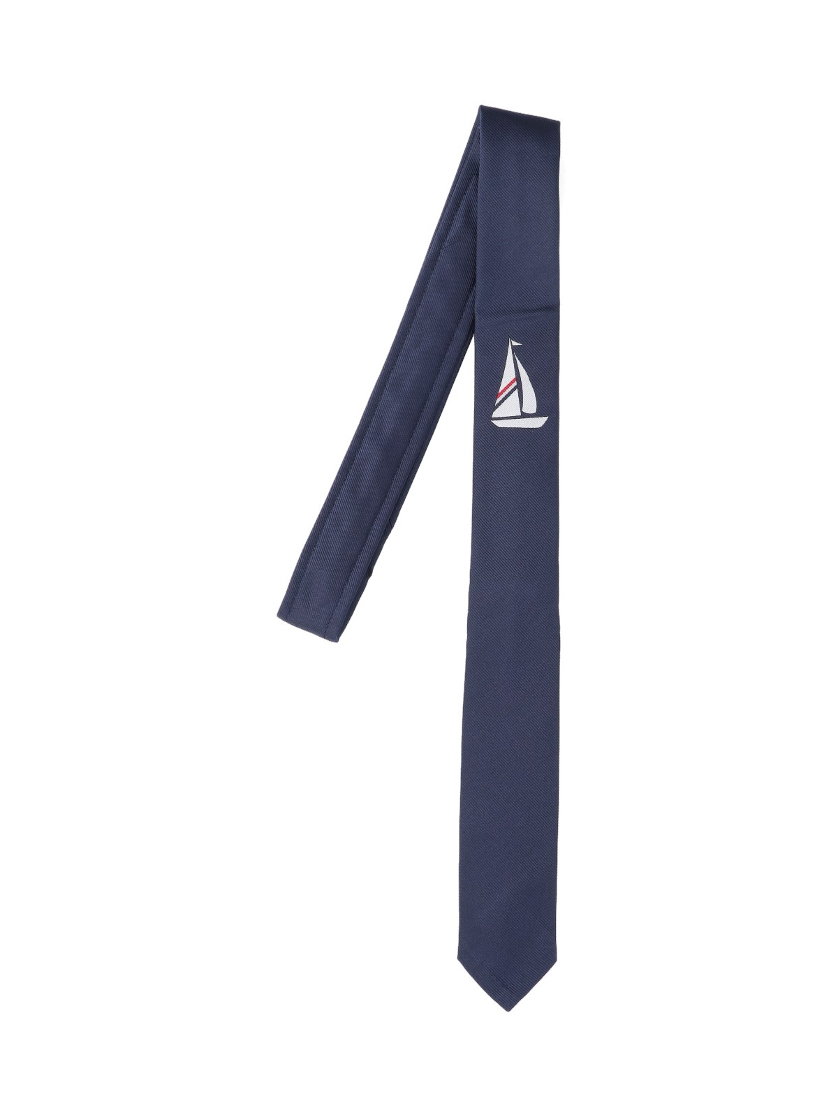 Thom Browne 'sailboat' Tie In Blue
