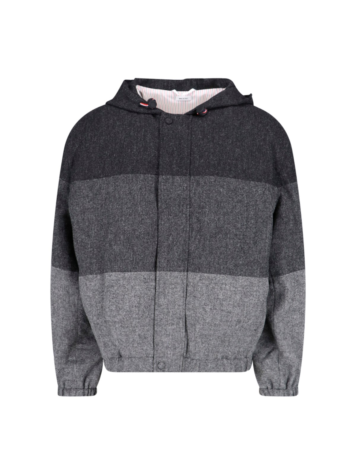 Thom Browne 'donegal Tweed' Jacket In Gray