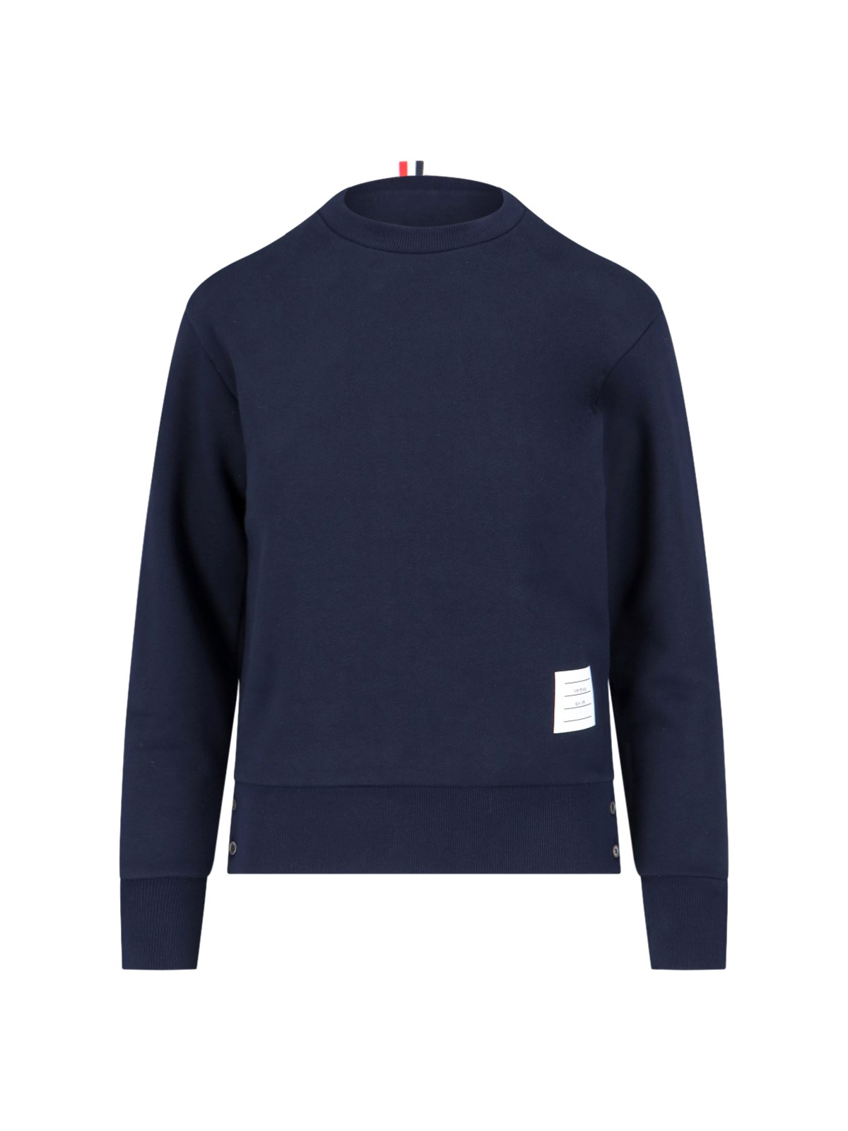 Shop Thom Browne - Rear Grosgrain Sweatshirt In Blue