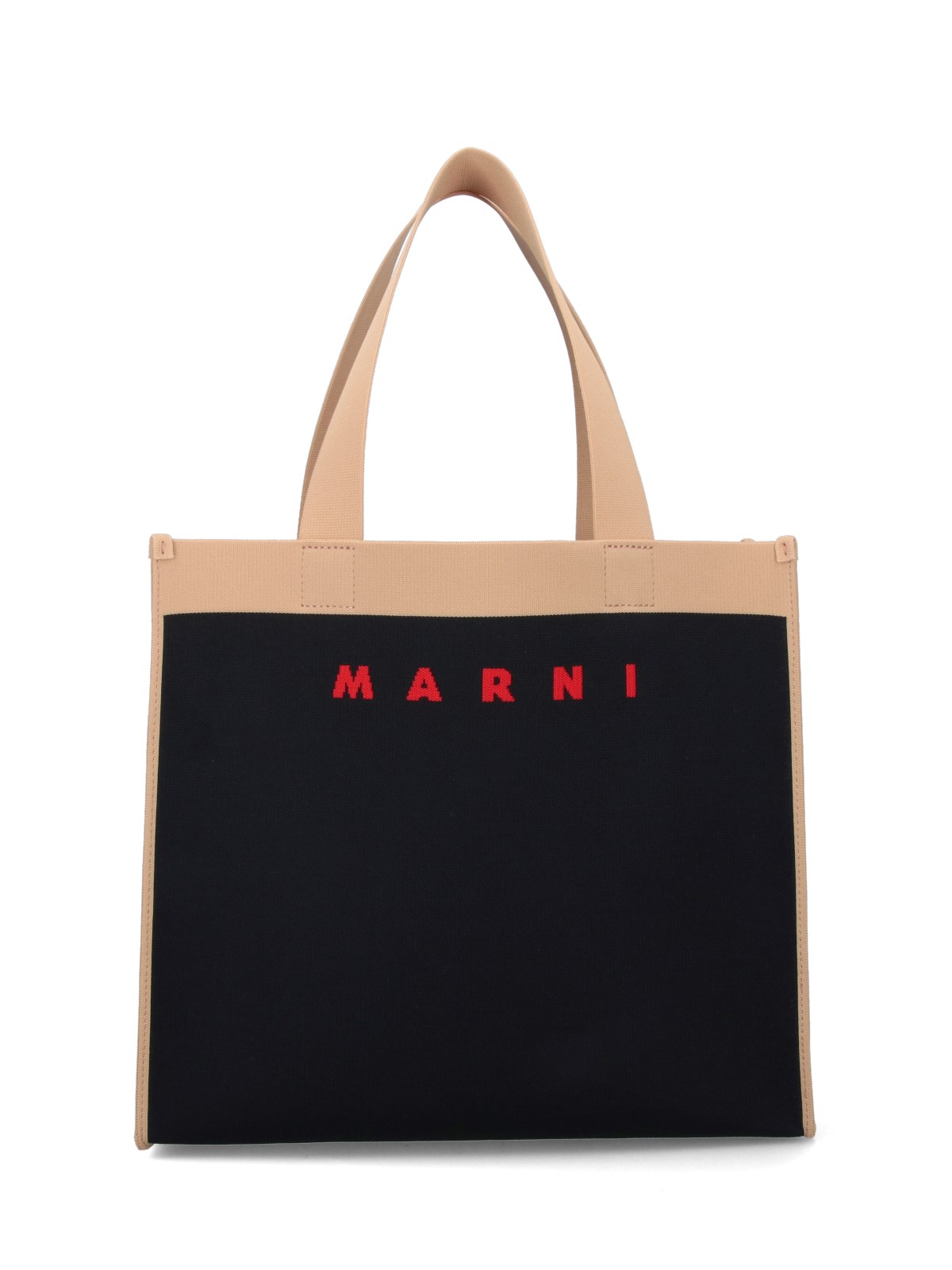 Shop Marni Logo Tote Bag In Black  