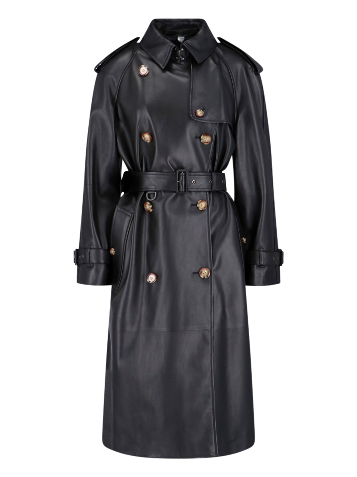 BURBERRY LEATHER TRENCH COAT