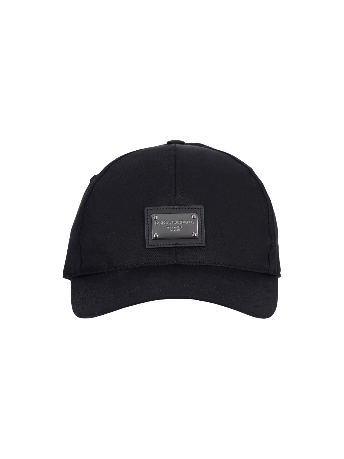 Dolce & Gabbana Logo Baseball Cap In Black  