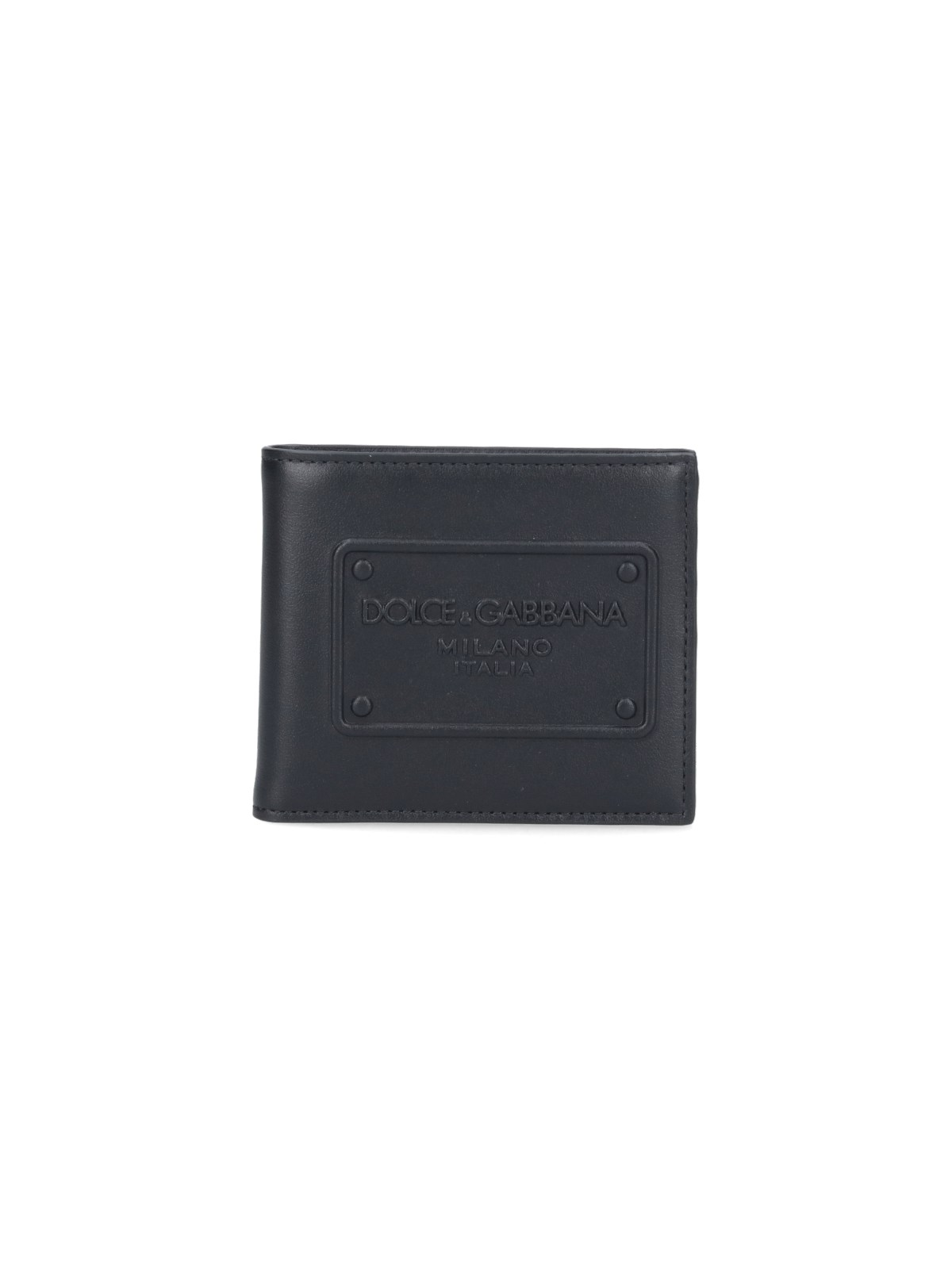 Dolce & Gabbana Bi-fold Logo Wallet In Black  