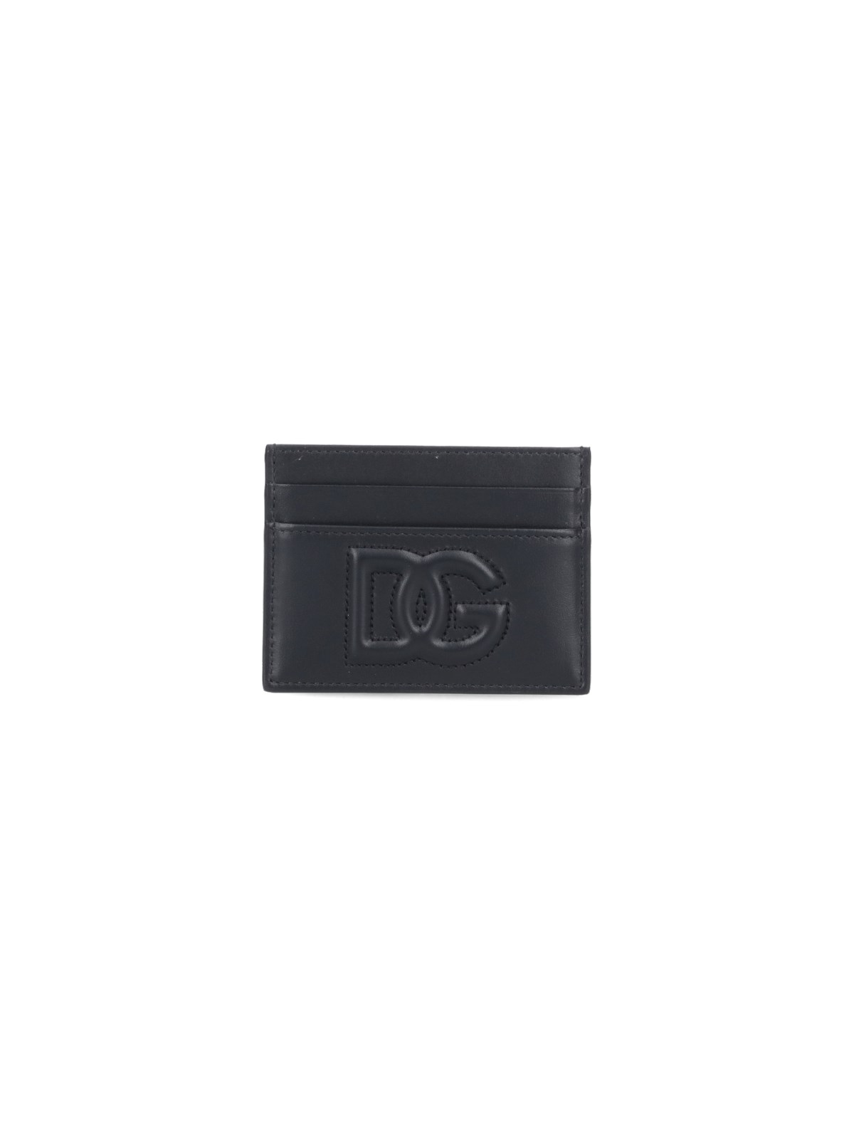 Shop Dolce & Gabbana 'dg' Card Holder In Black  