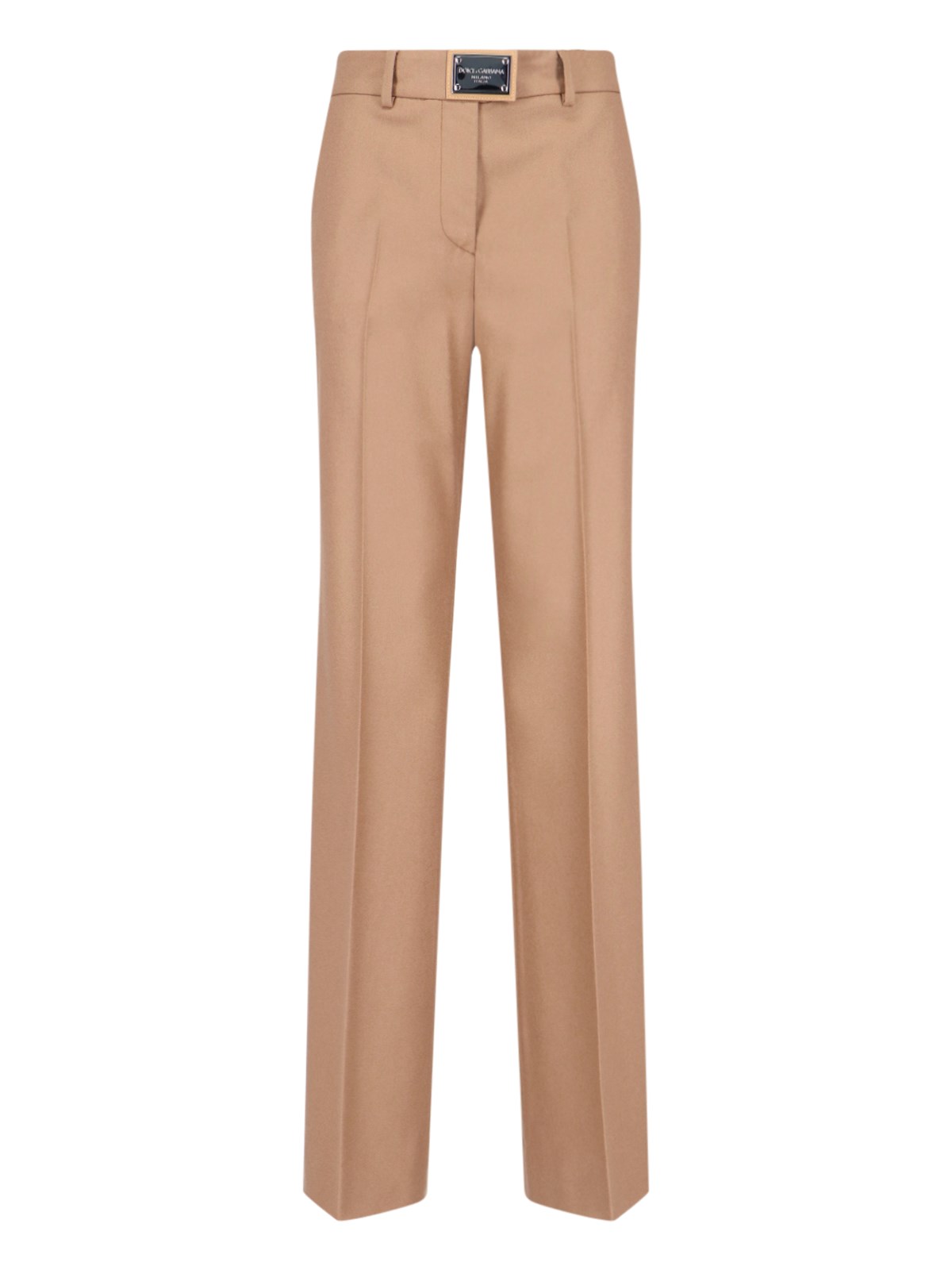 Dolce & Gabbana Straight Trousers In Brown