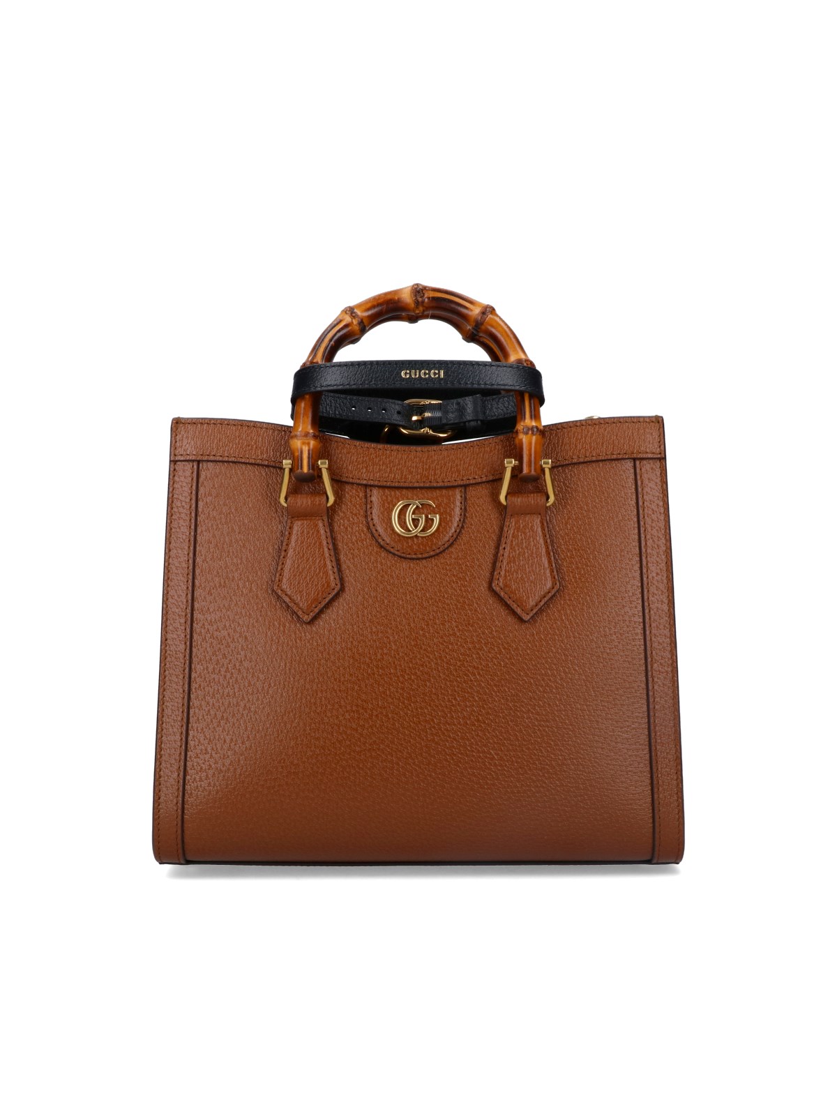 Gucci 'diana' Small Tote Bag In Brown