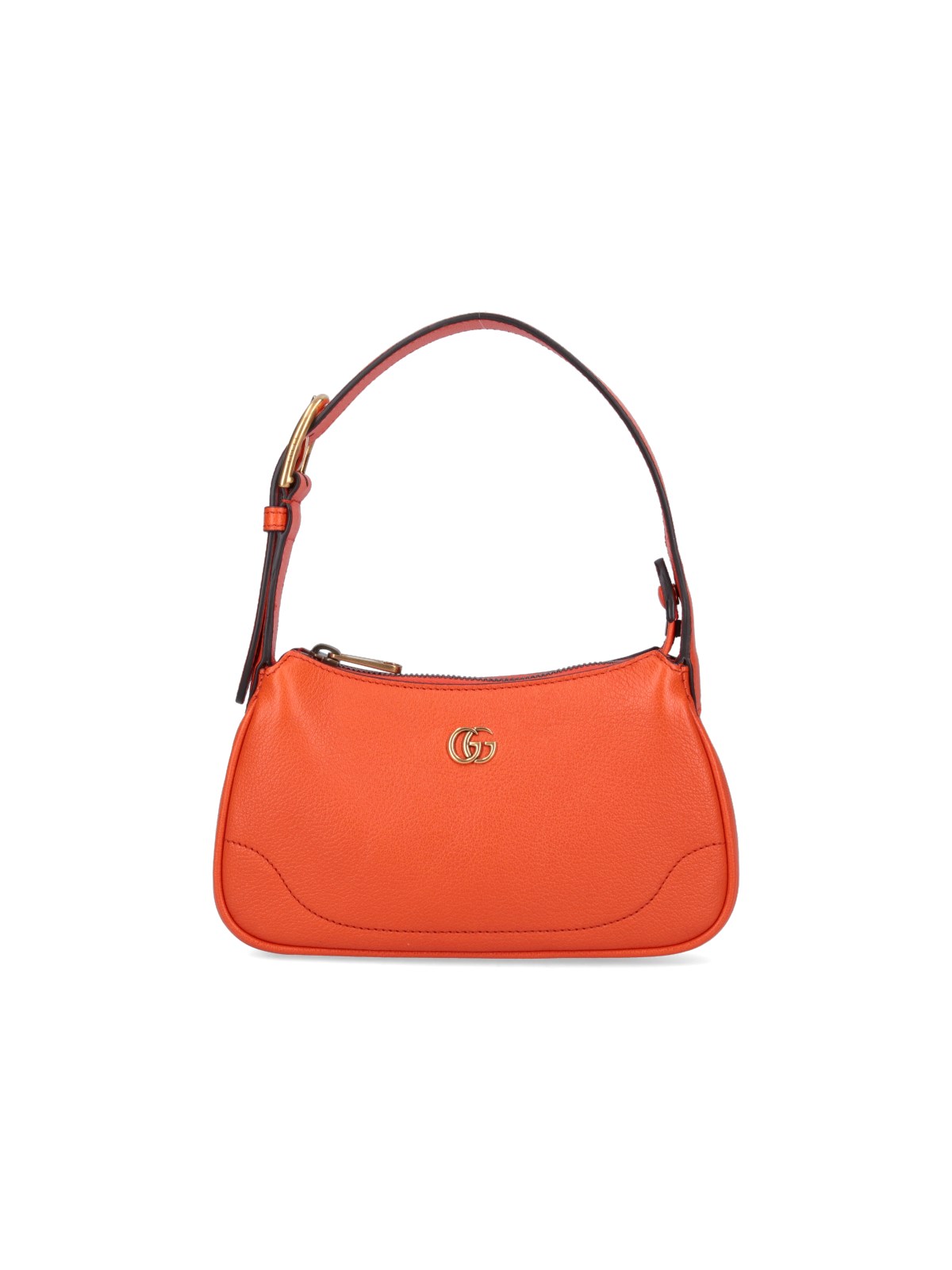 Gucci "aphrodite Double G" Shoulder Bag In Orange
