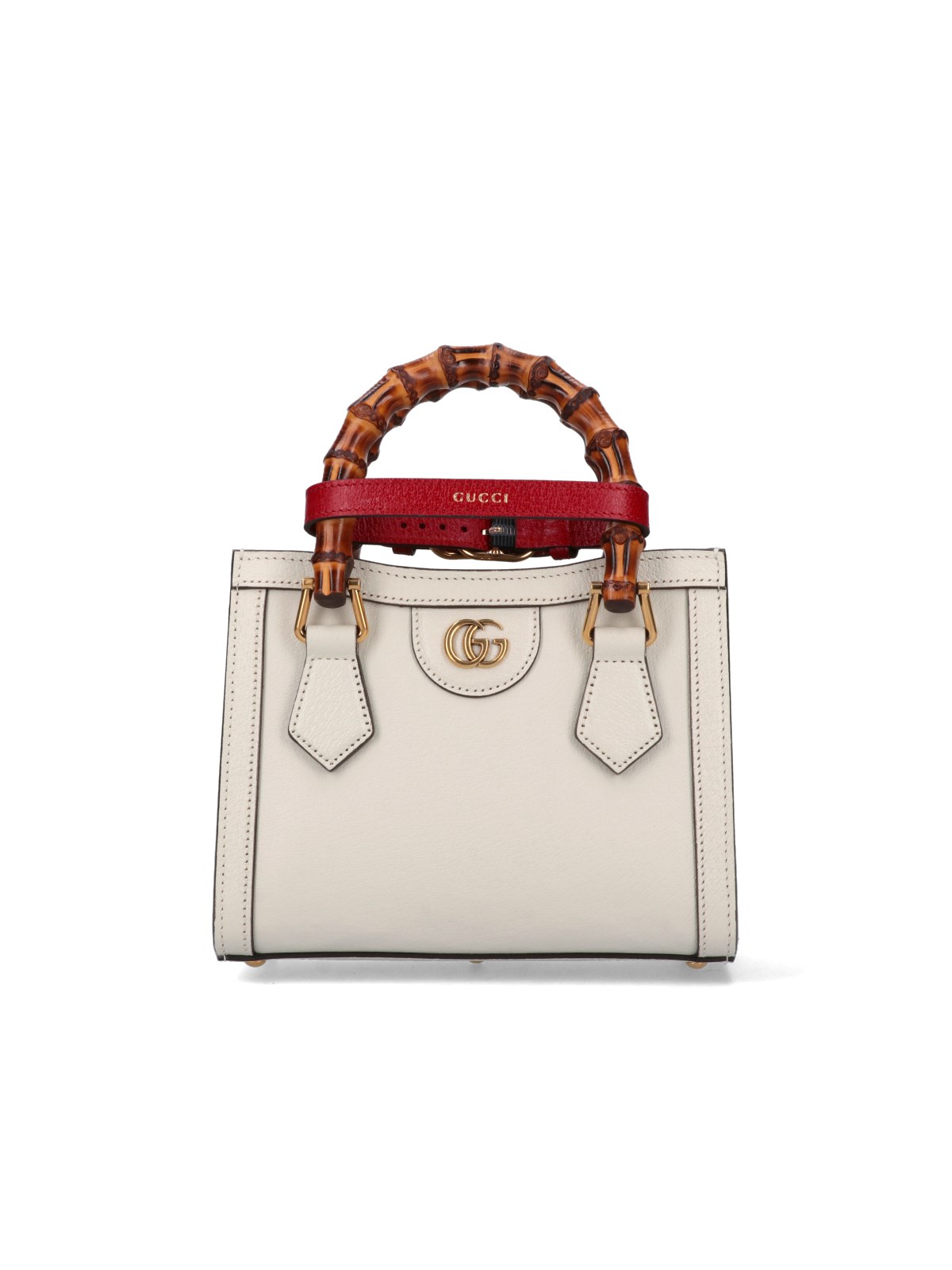 Shop Gucci 'diana' Mini Tote Bag In Cream