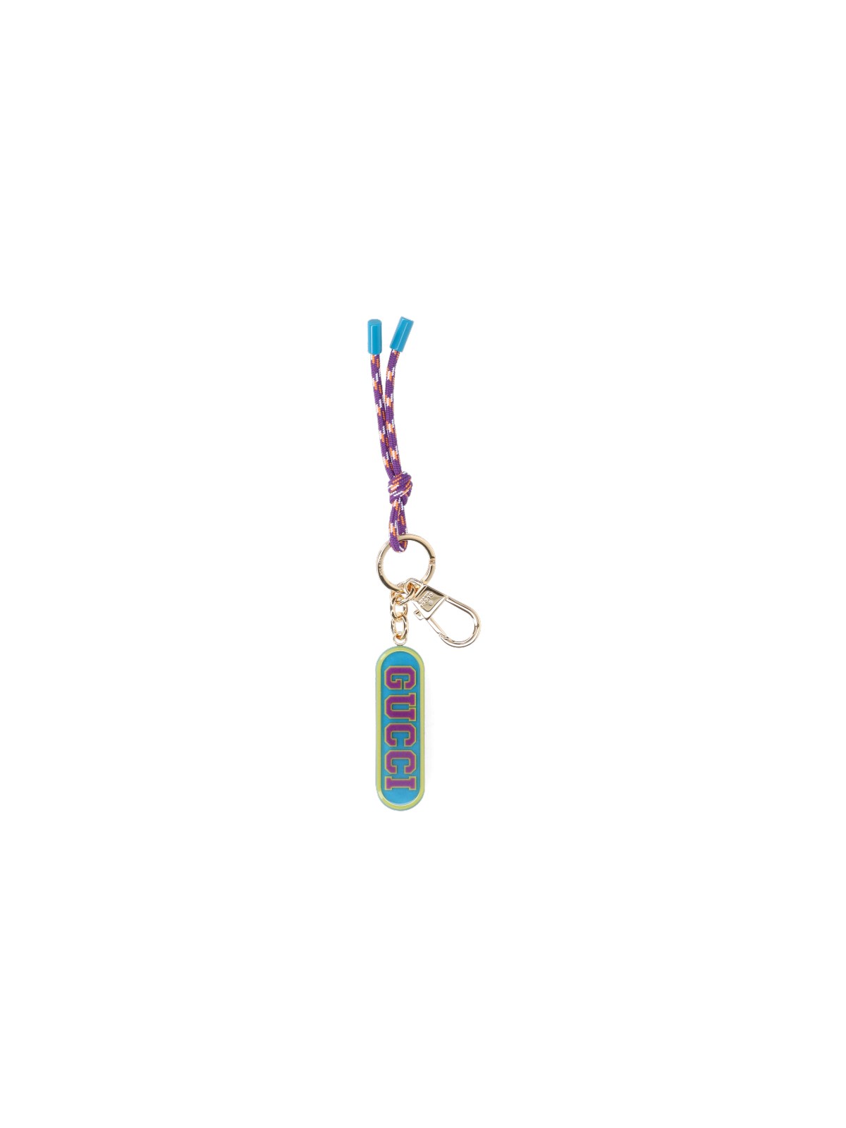 Gucci Keychain With Pendant In Light Blue