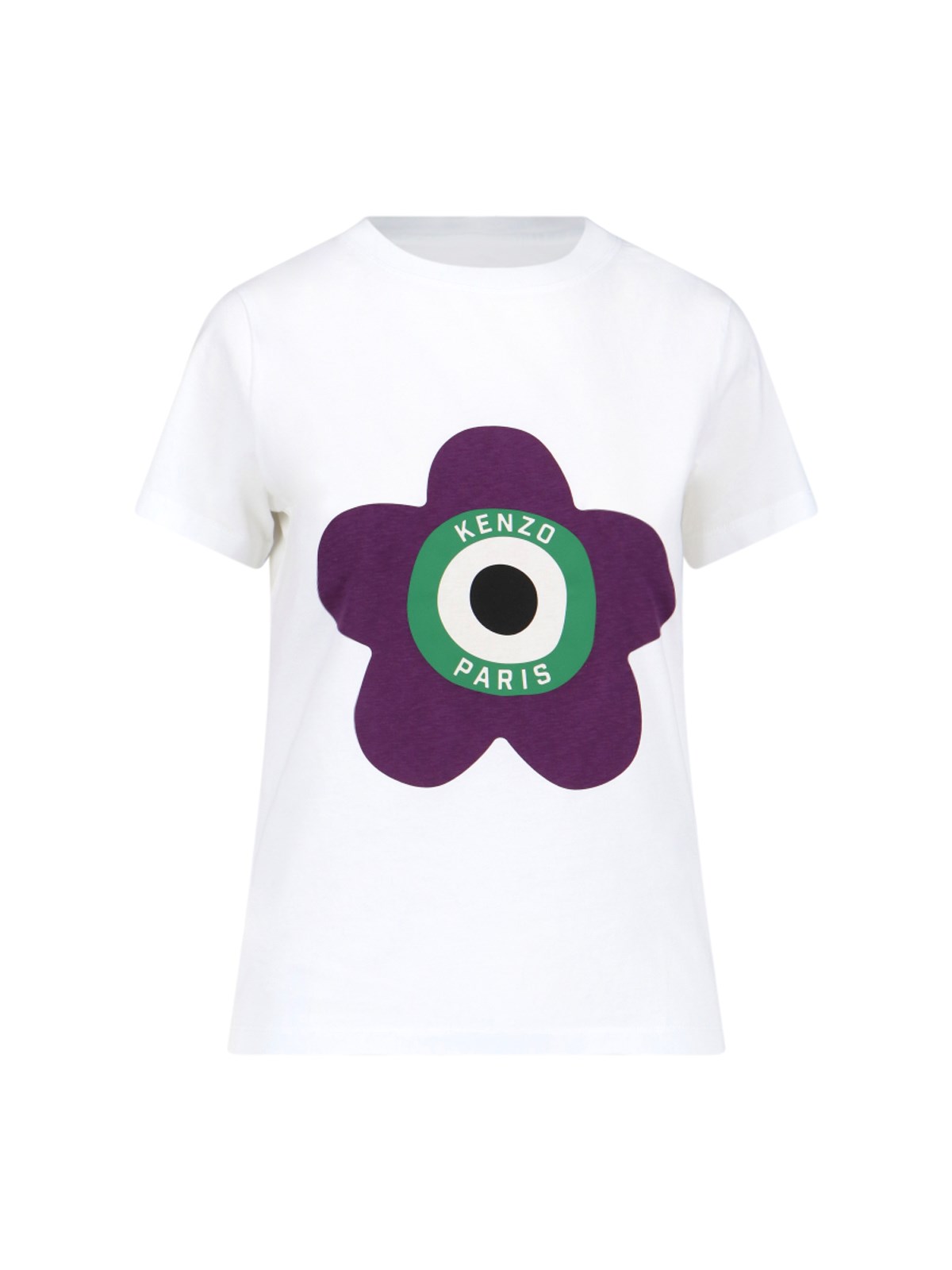 Kenzo Target Classic Cotton T-shirt In White