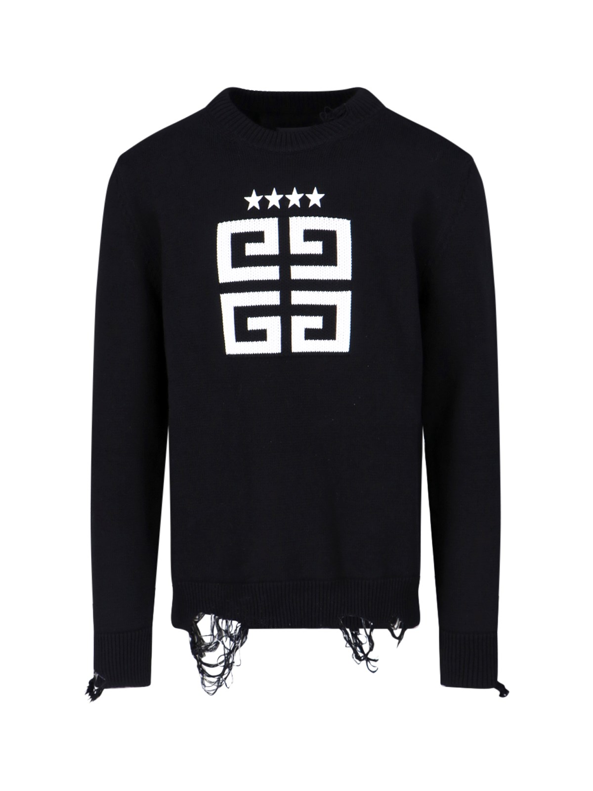 Shop Givenchy 4g Stars Sweater In Black  