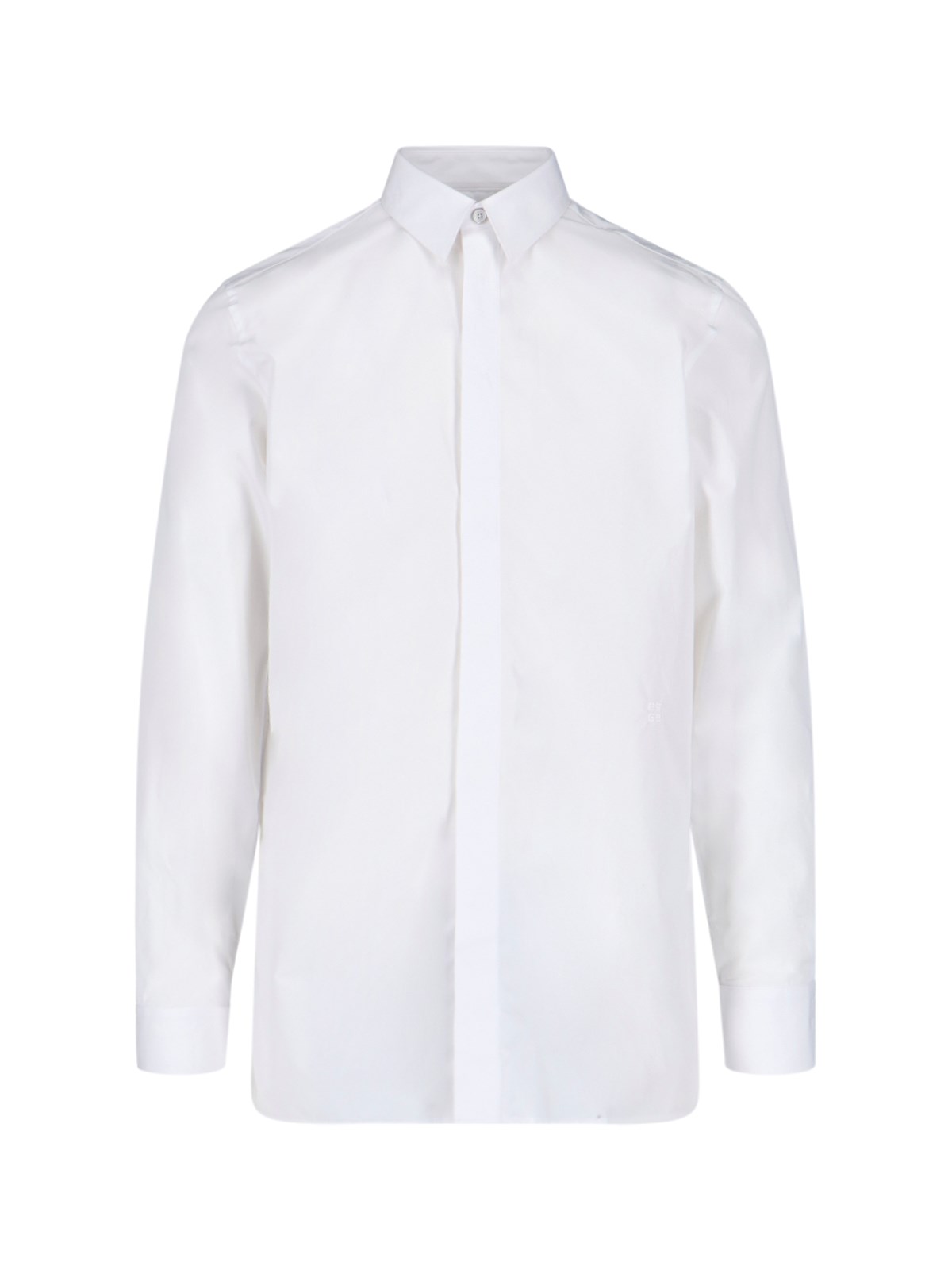 Shop Givenchy 4g Cotton Shirt In White