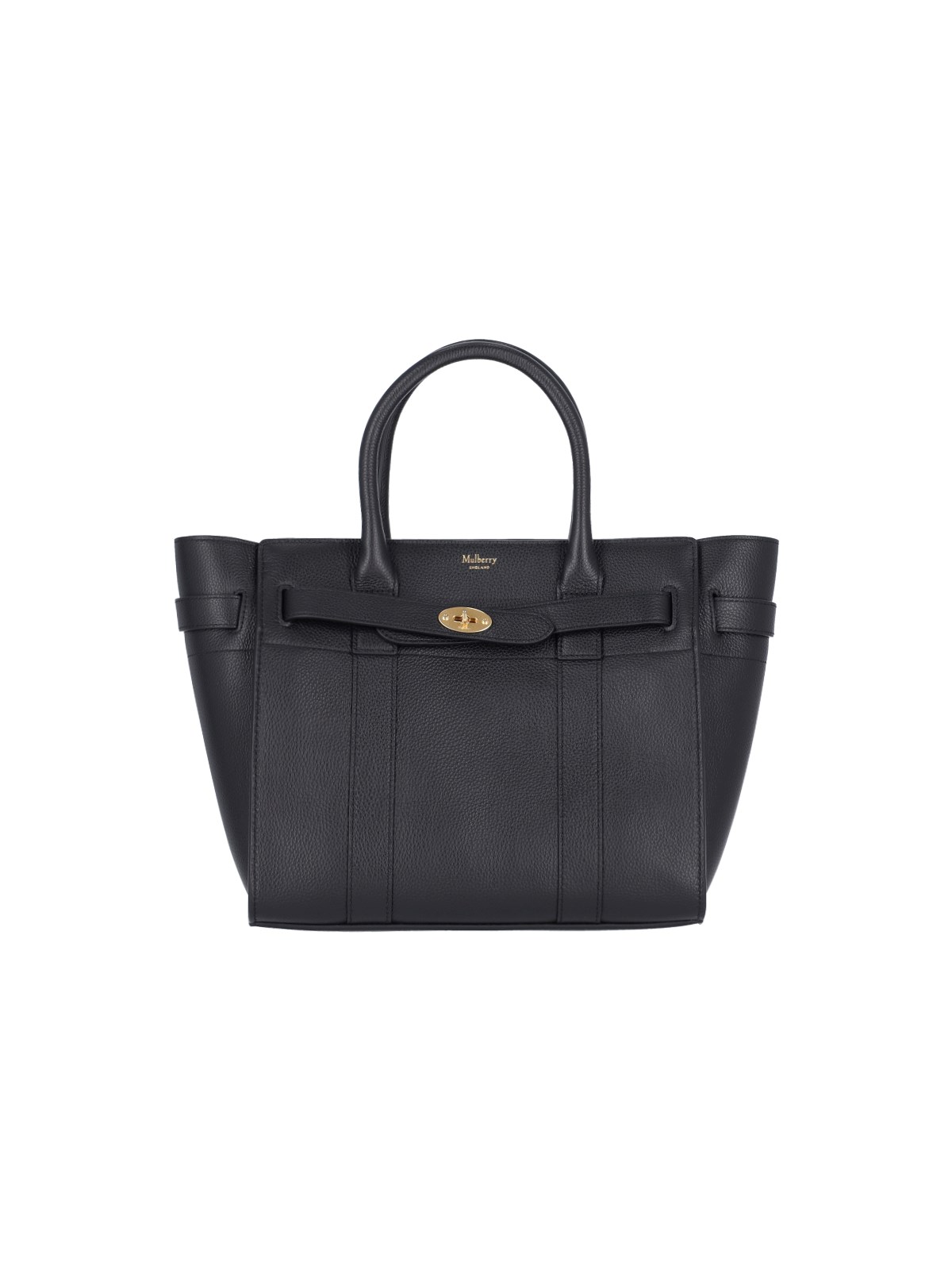 Mulberry Small Zipped Bayswater Sml Classic Grain In Black  