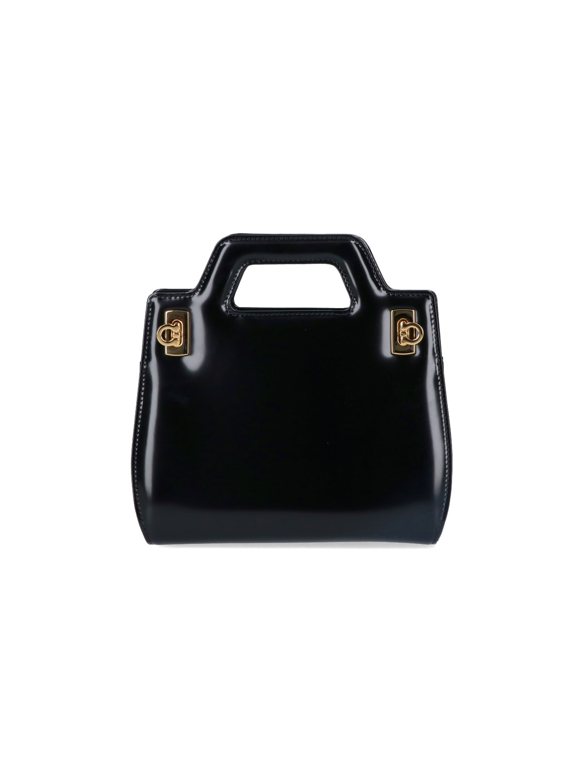 Shop Ferragamo 'wanda' Mini Bag In Black  