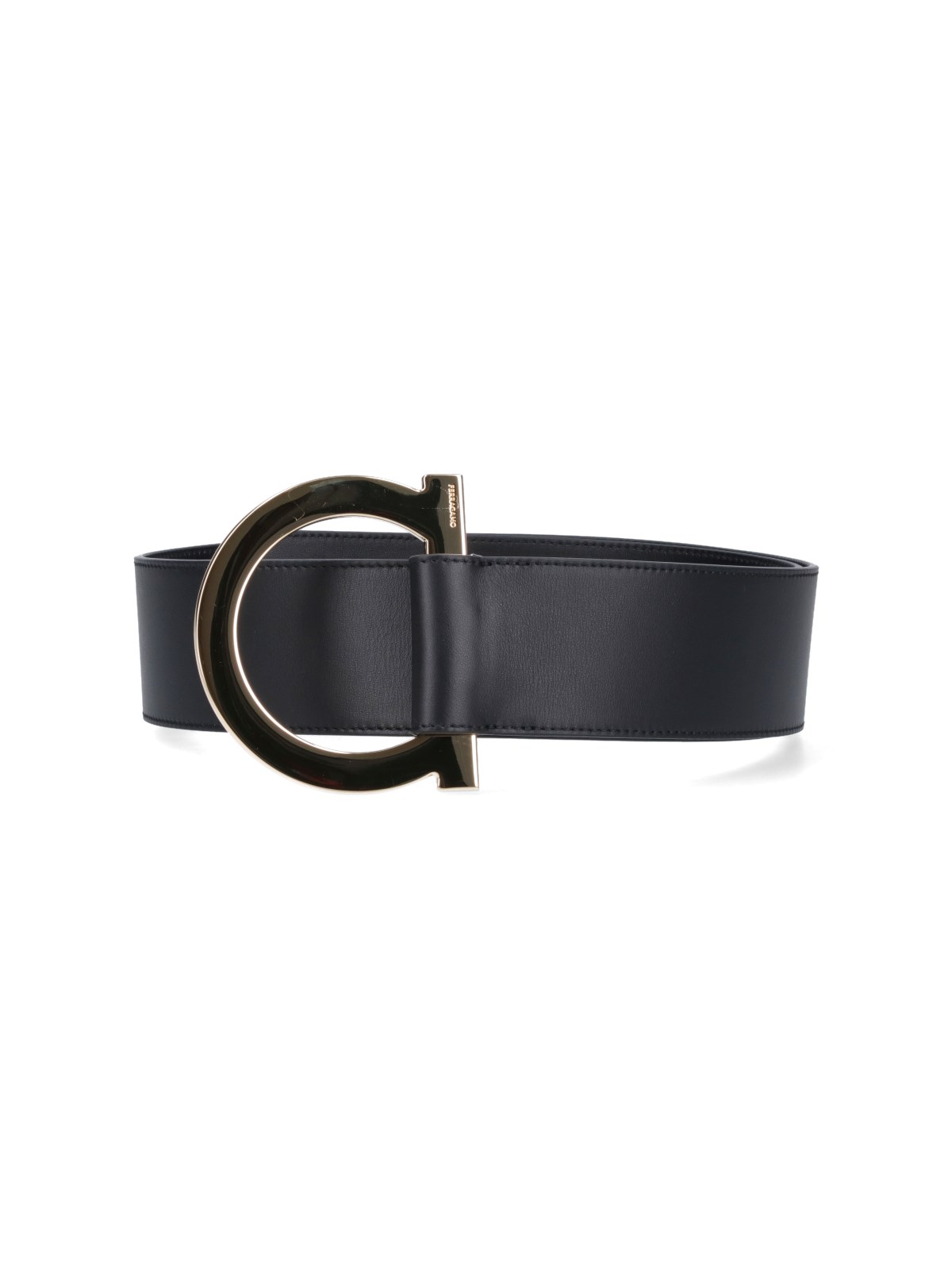 Shop Ferragamo "gancini" Belt In Black  