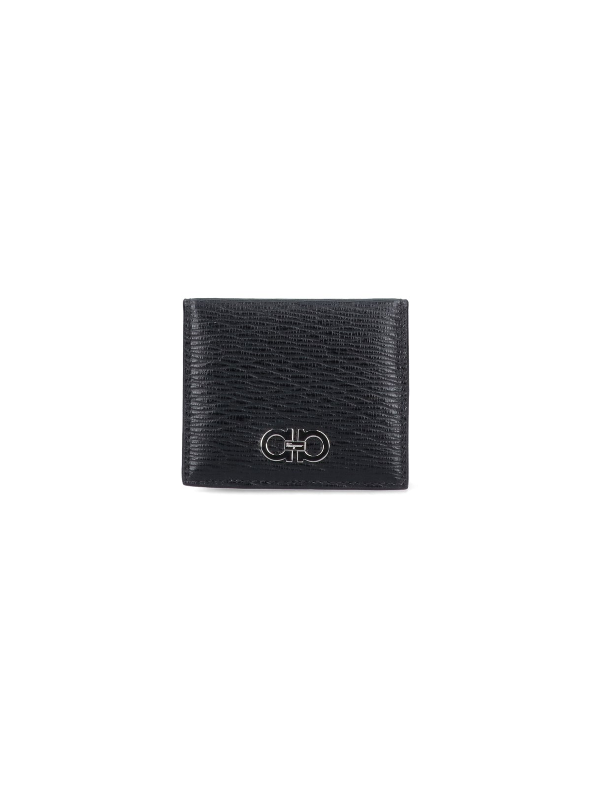 Ferragamo "gancini" Purse In Black  