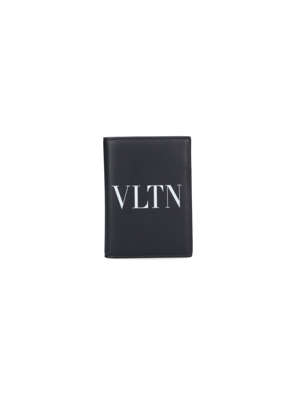Valentino Garavani Vltn Bi-fold Passport Holder In Black  