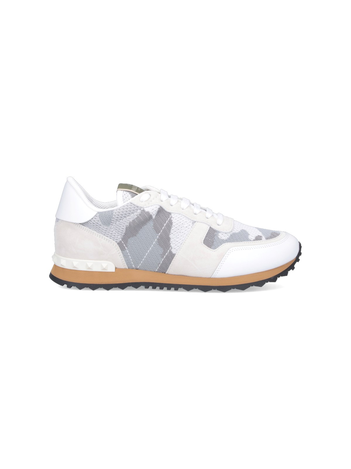 Shop Valentino 'rockrunner Camouflage' Sneakers In White