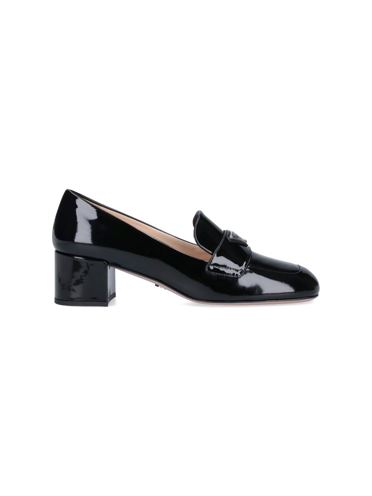 Shop Prada Patent Loafers In Black  