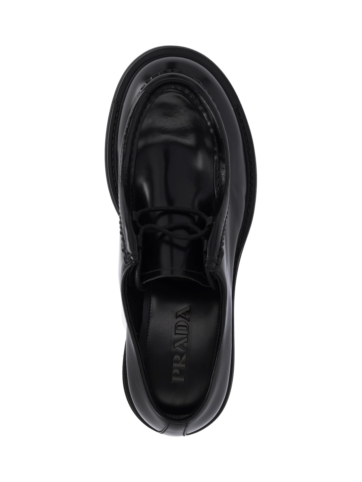 【関税＆送料込み】Prada Brushed Fume Shoes Prada Men's Fume Leather Loafers | Neiman Marcus