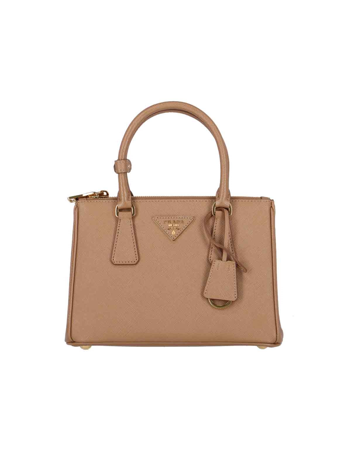Prada 'galleria' Handbag In Brown